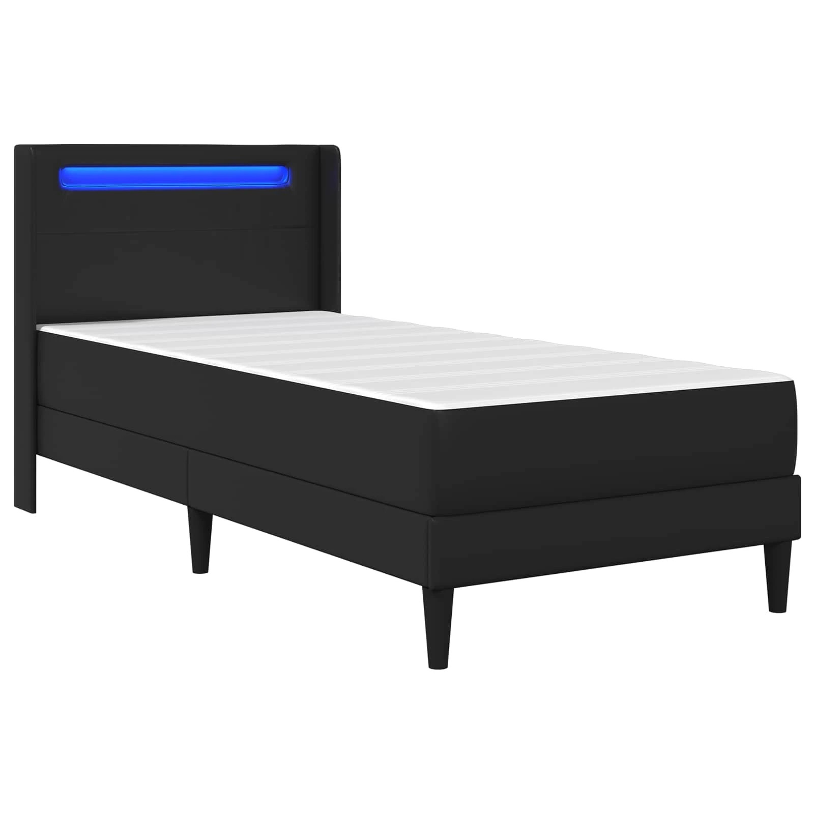 5 Vidaxl Bed Frame With Mattress Black Bed Frame - Black - Single Bed - Black, 5 of 10