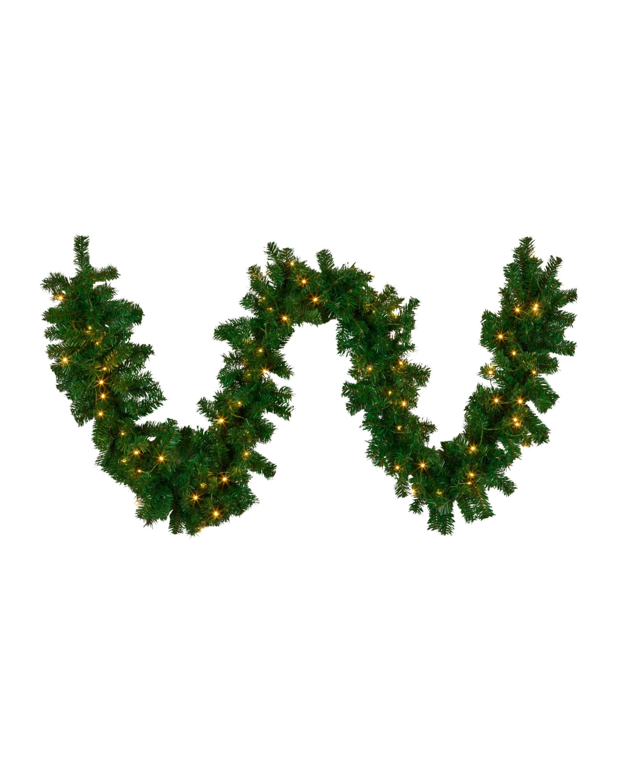 1 Christabelle 2.7m Christmas Garland With Led Lights Chadwick Tree Decoration Ornament, 1 of 6
