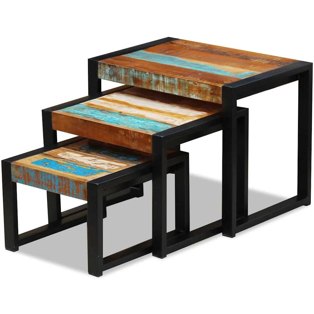 4 Vidaxl Side Table Wooden Side Table - Multi, 4 of 10