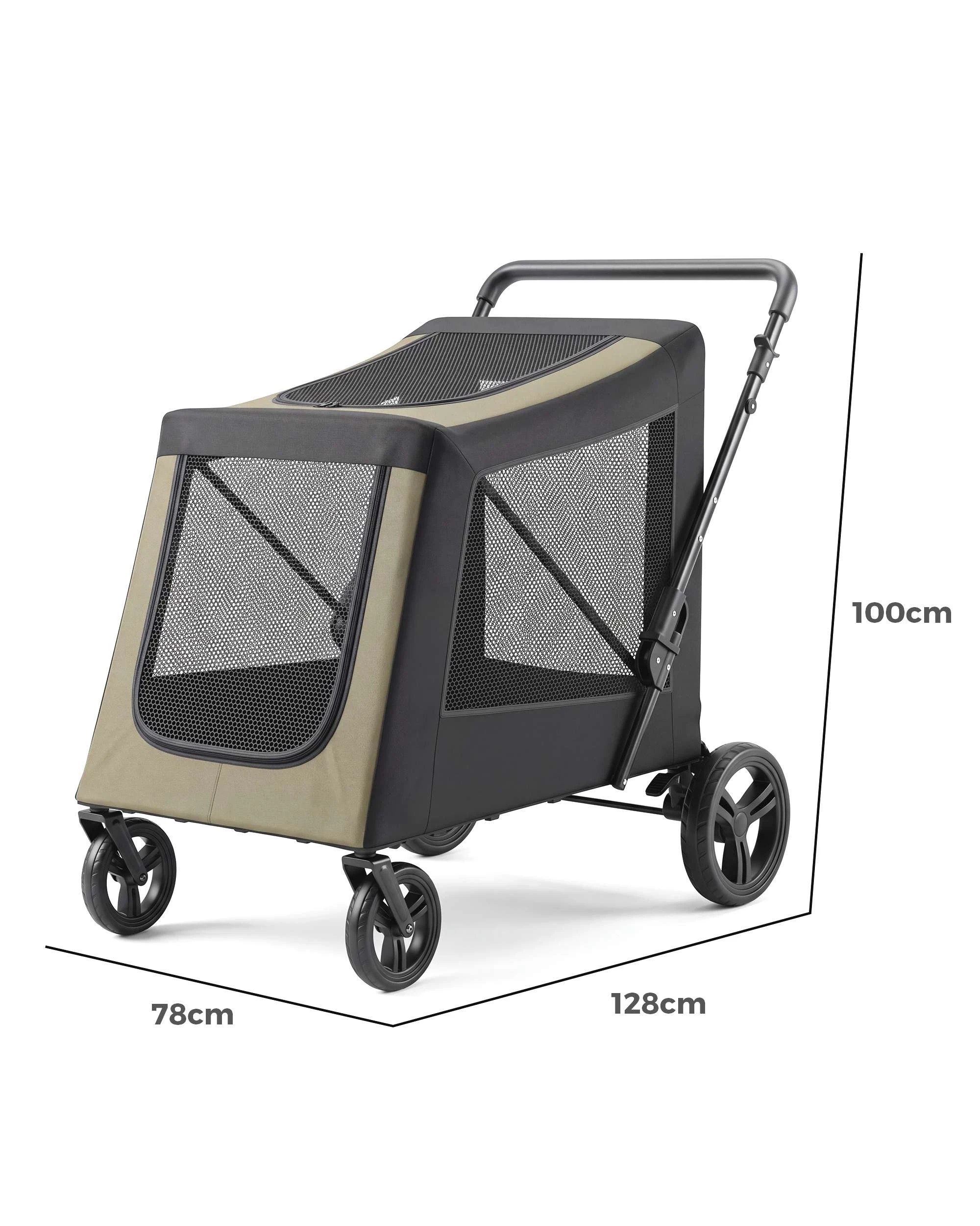 10 Advwin Pet Stroller Dog Pram Large Carrier Cat Travel Foldable Strollers, 10 of 10