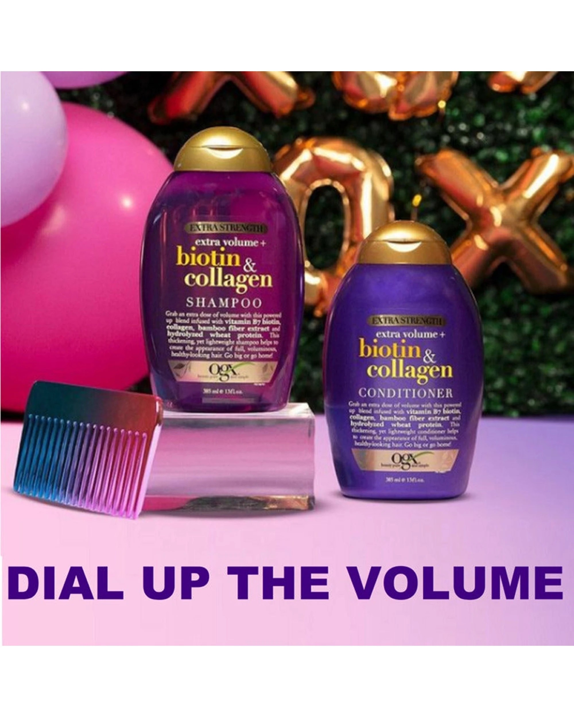 7 OGX Extra Strength Biotin and Collagen Shampoo 385ml, 7 of 9