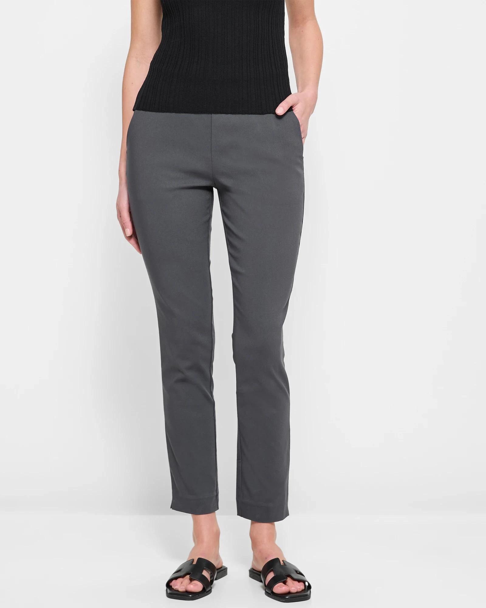 2 Preview Carrie Bengaline Ankle Length Pants GRAPHITE, 2 of 10