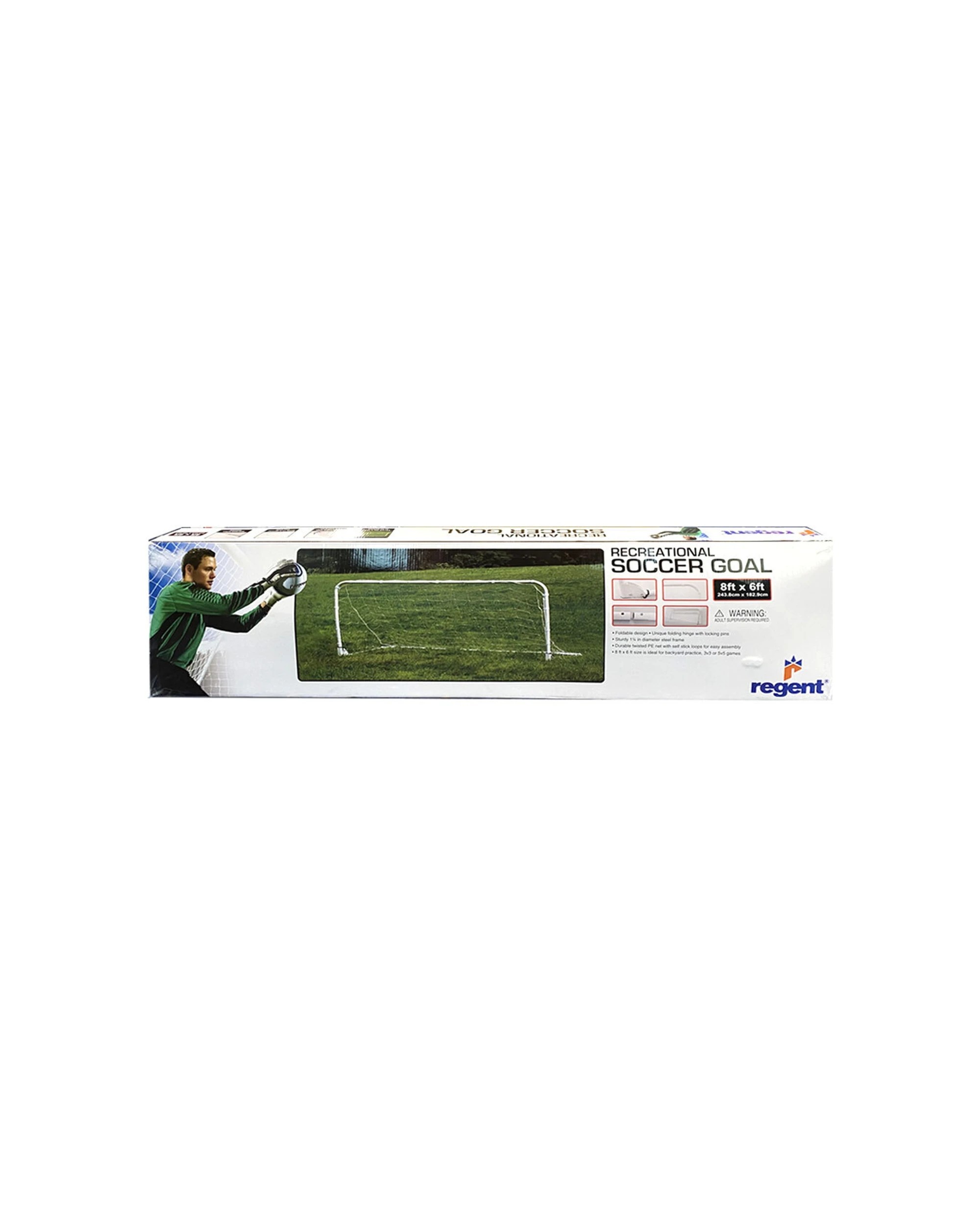 1 Regent Folding Soccer Goal 8 x 6 Feet Space Saving Folding Steel Frame - Multi, 1 of 1