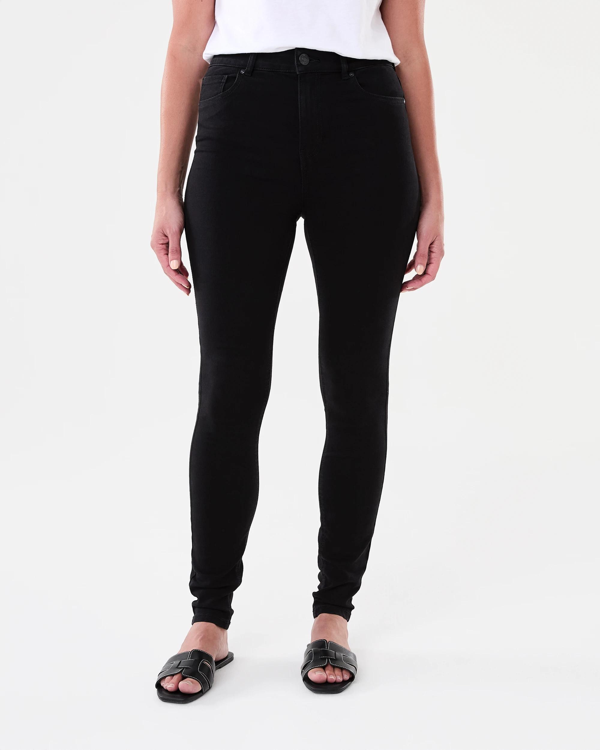 1 Soft Touch High Rise Jeans BLACK WASH, 1 of 8