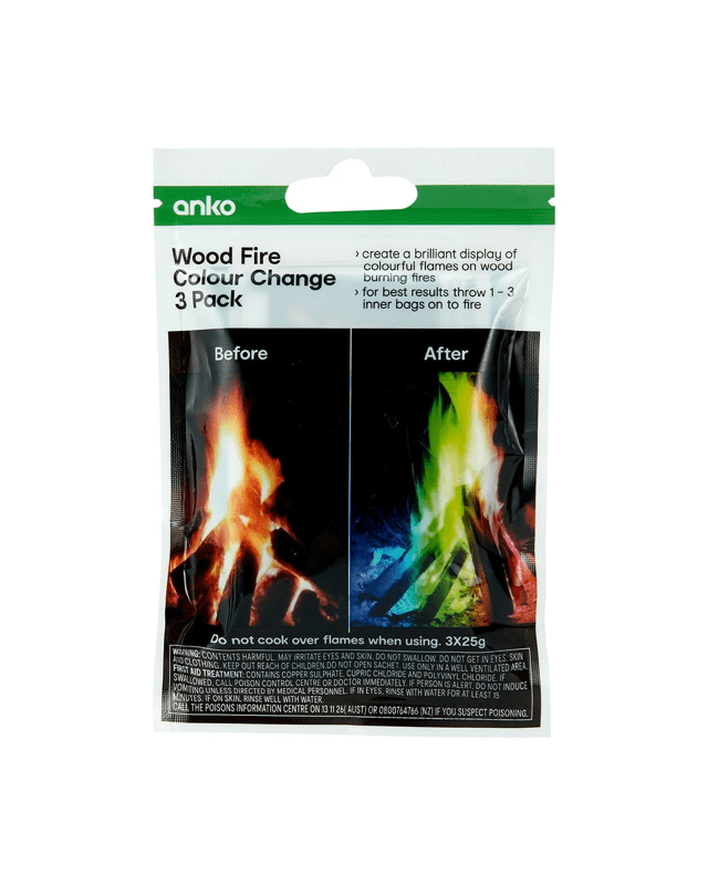 3 Pack Wood Fire Colour Ch