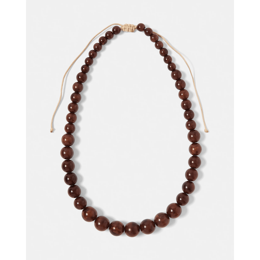 2 Toggle Bead Necklace - Brown, 2 of 6