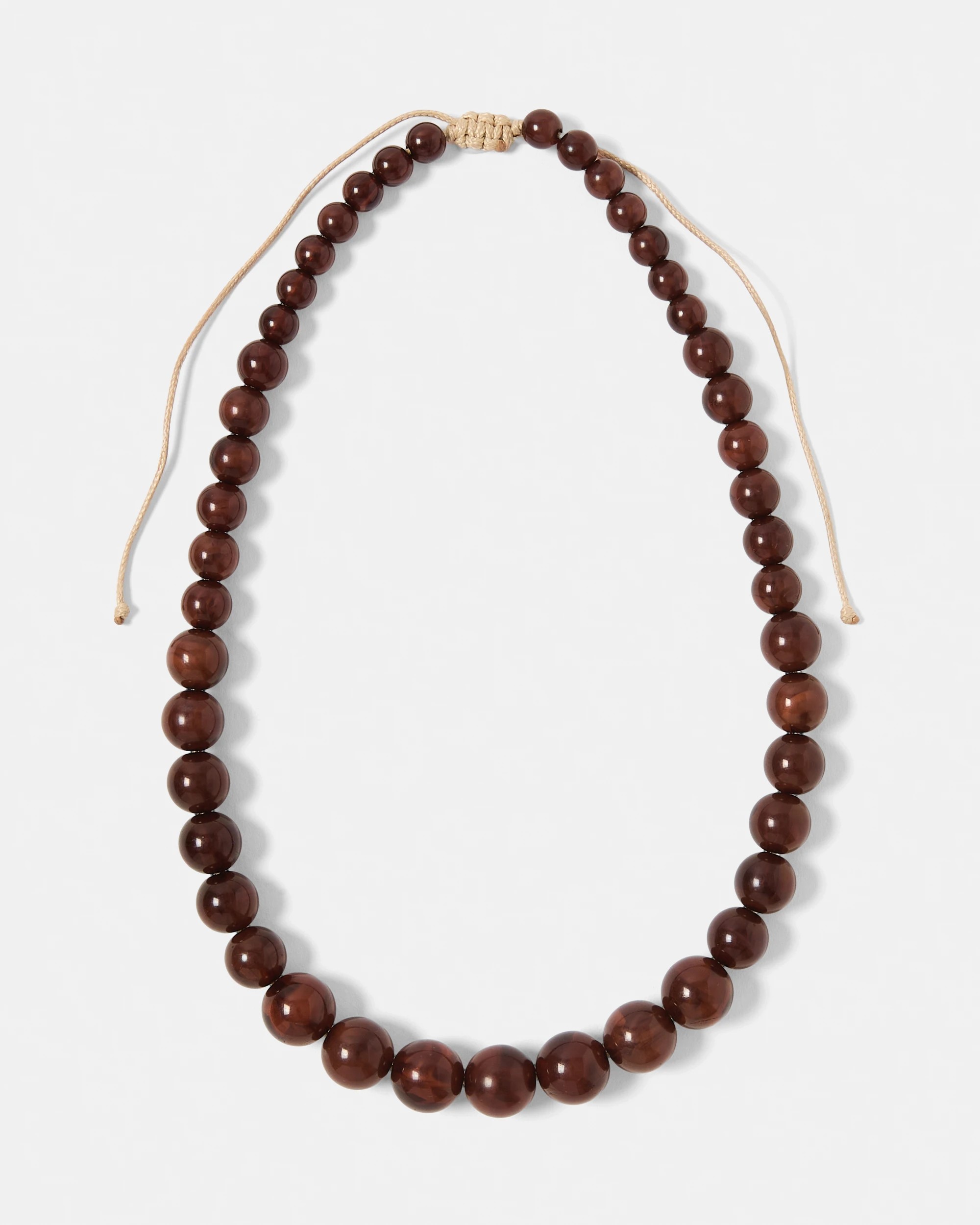 2 Toggle Bead Necklace - Brown, 2 of 6