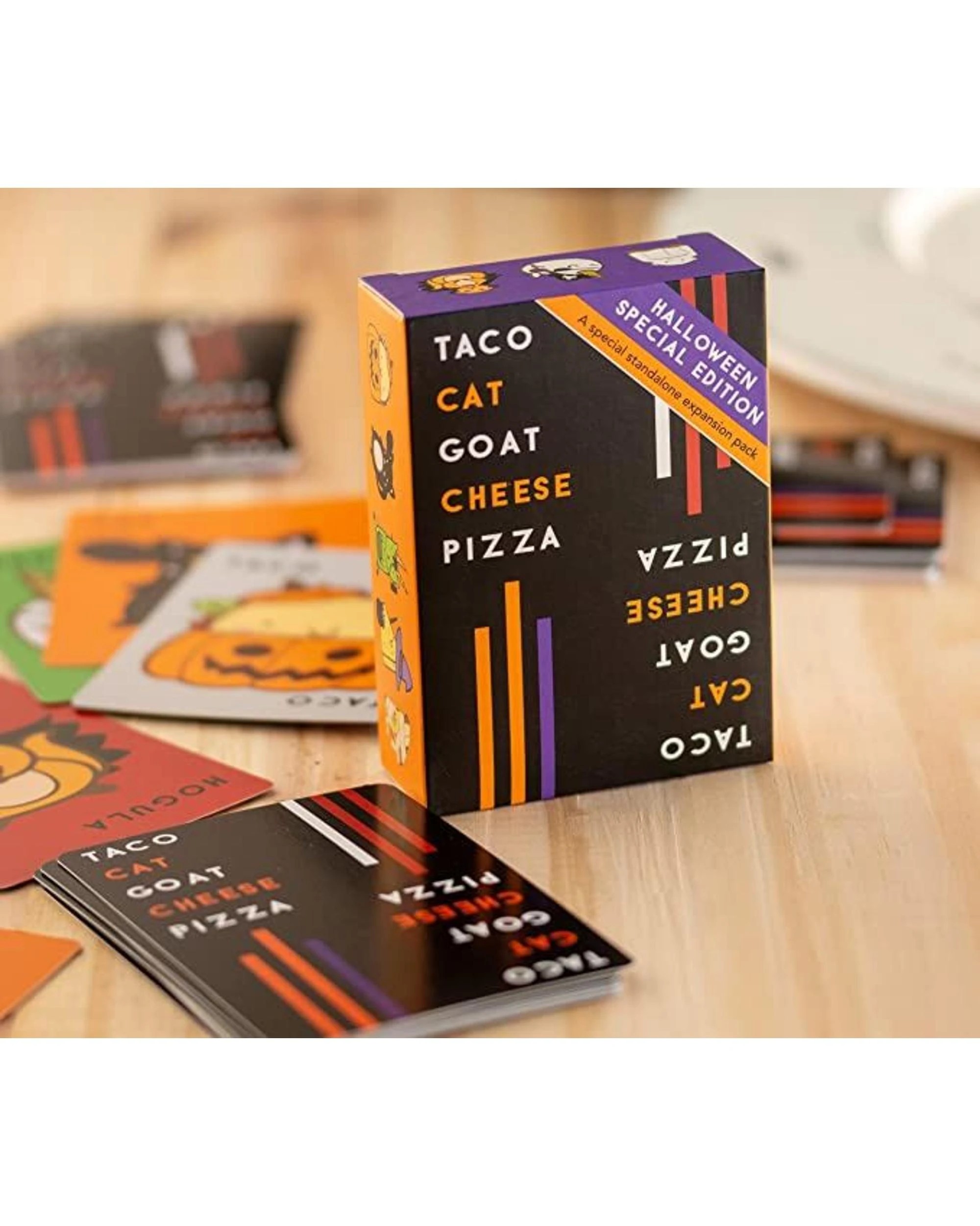 2 Taco Cat Goat Cheese Pizza Halloween Edition Card Game, 2 of 3