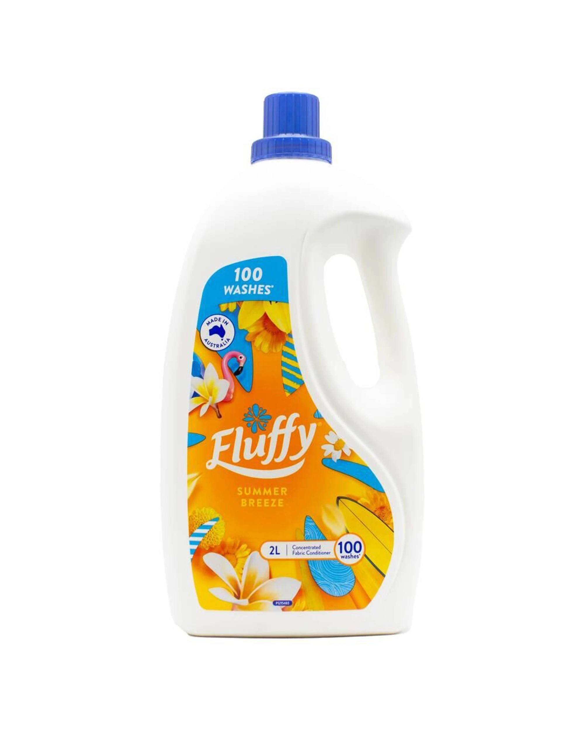 2 Fluffy 6PK 2L Concentrated Fabric Conditioner Summer Breeze - Multi, 2 of 3