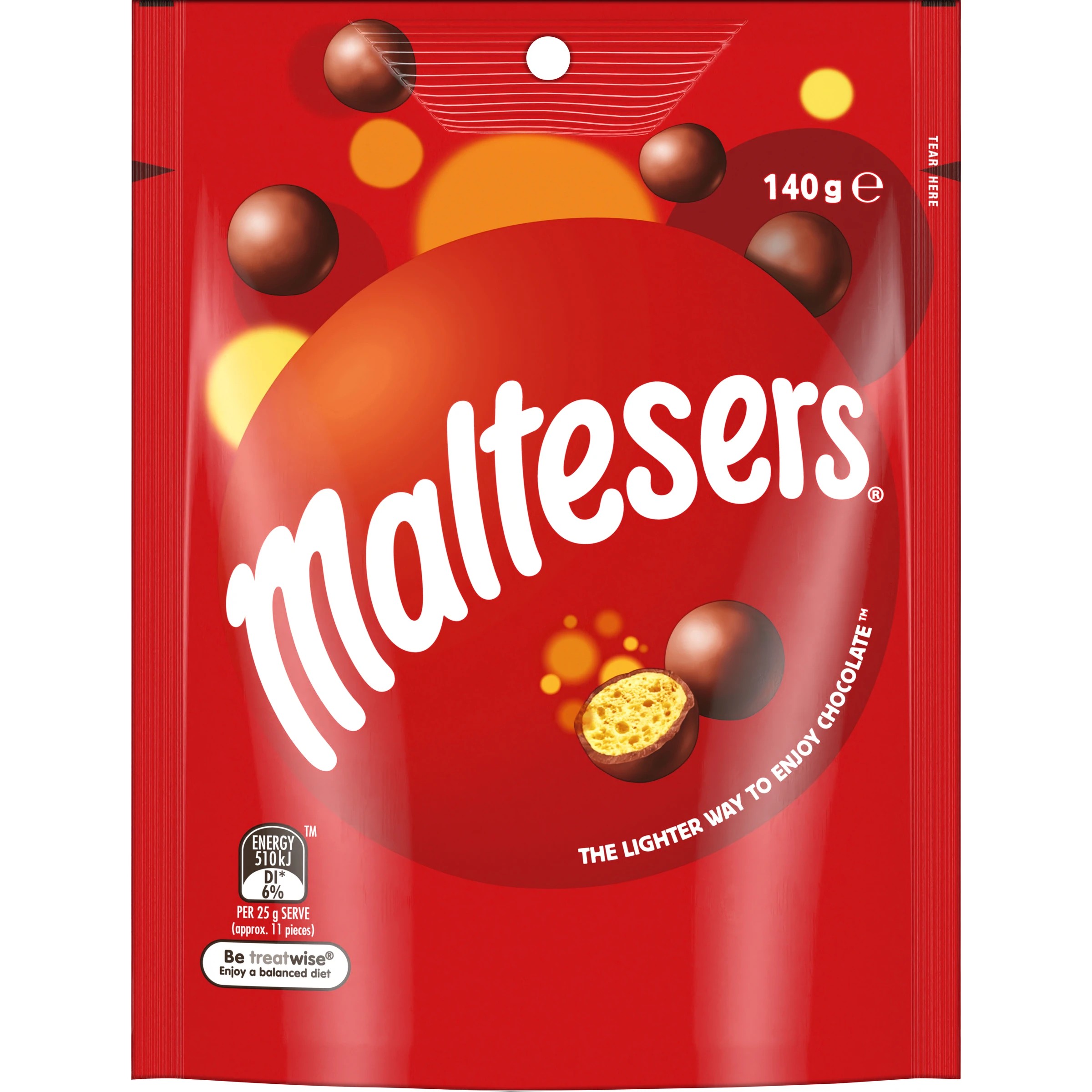 1 Maltesers Milk Chocolate Snack and Share Bag 140g, 1 of 7