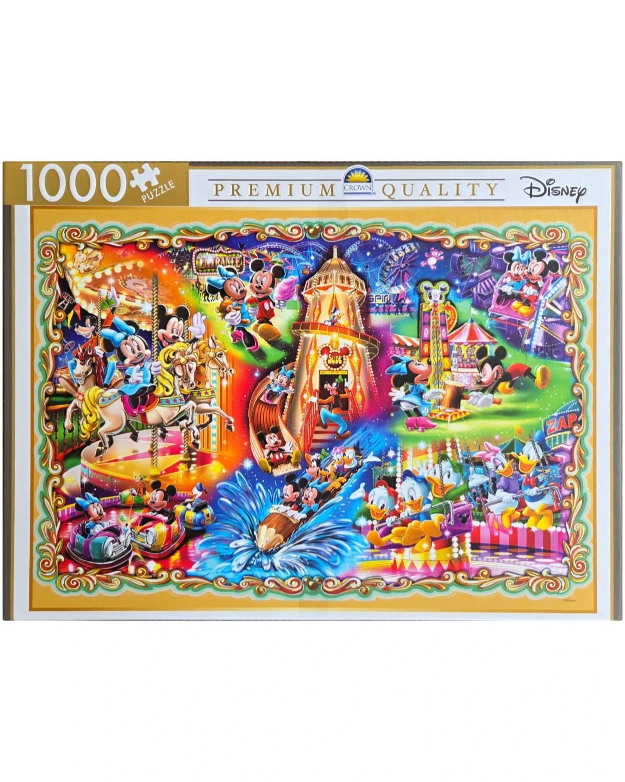 2 Crown Disney Mickey and Friends Carnival Premium 1000 Piece Jigsaw Puzzle, 2 of 2