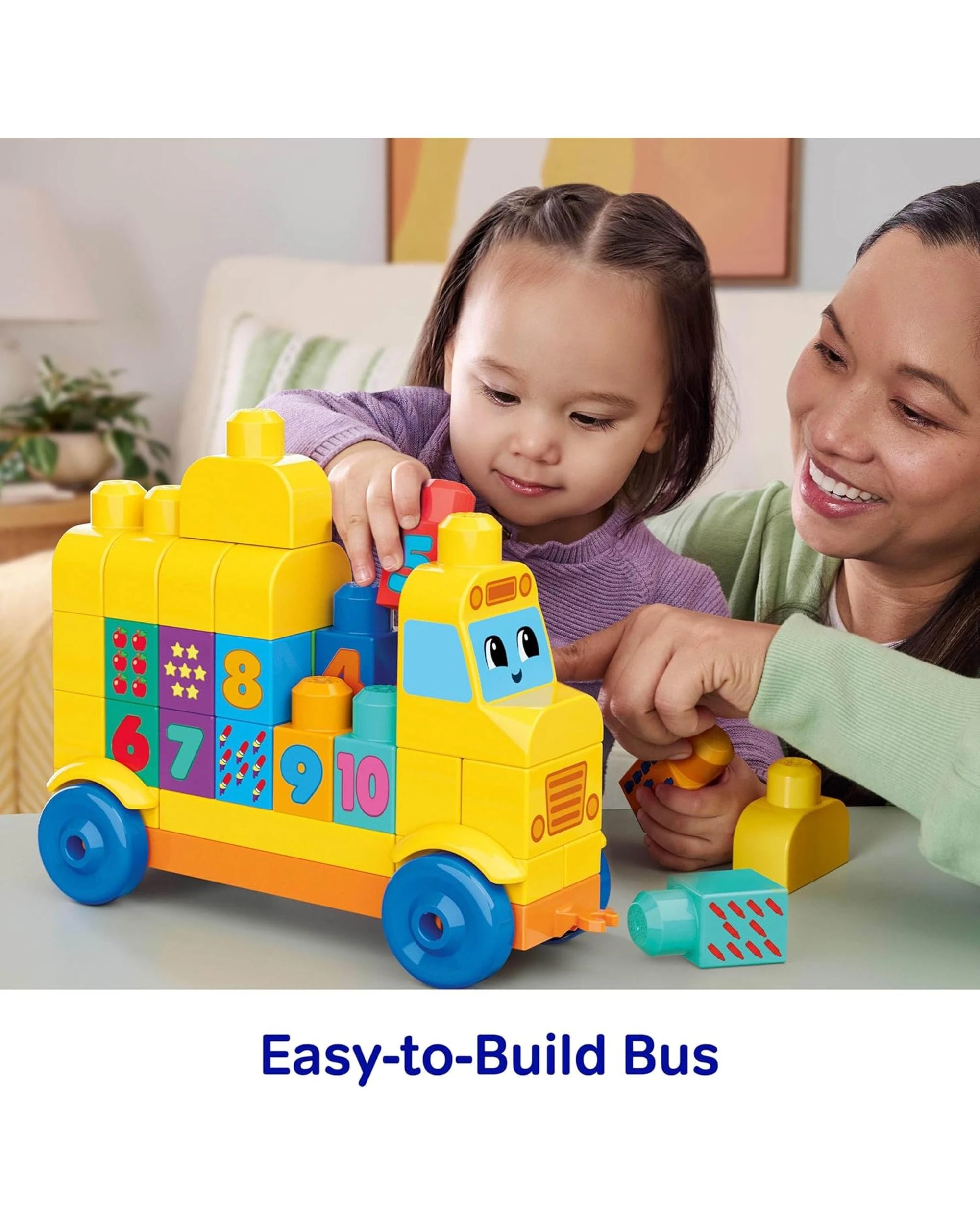 5 Mega Bloks First Builders Build and Count Bus, 5 of 6
