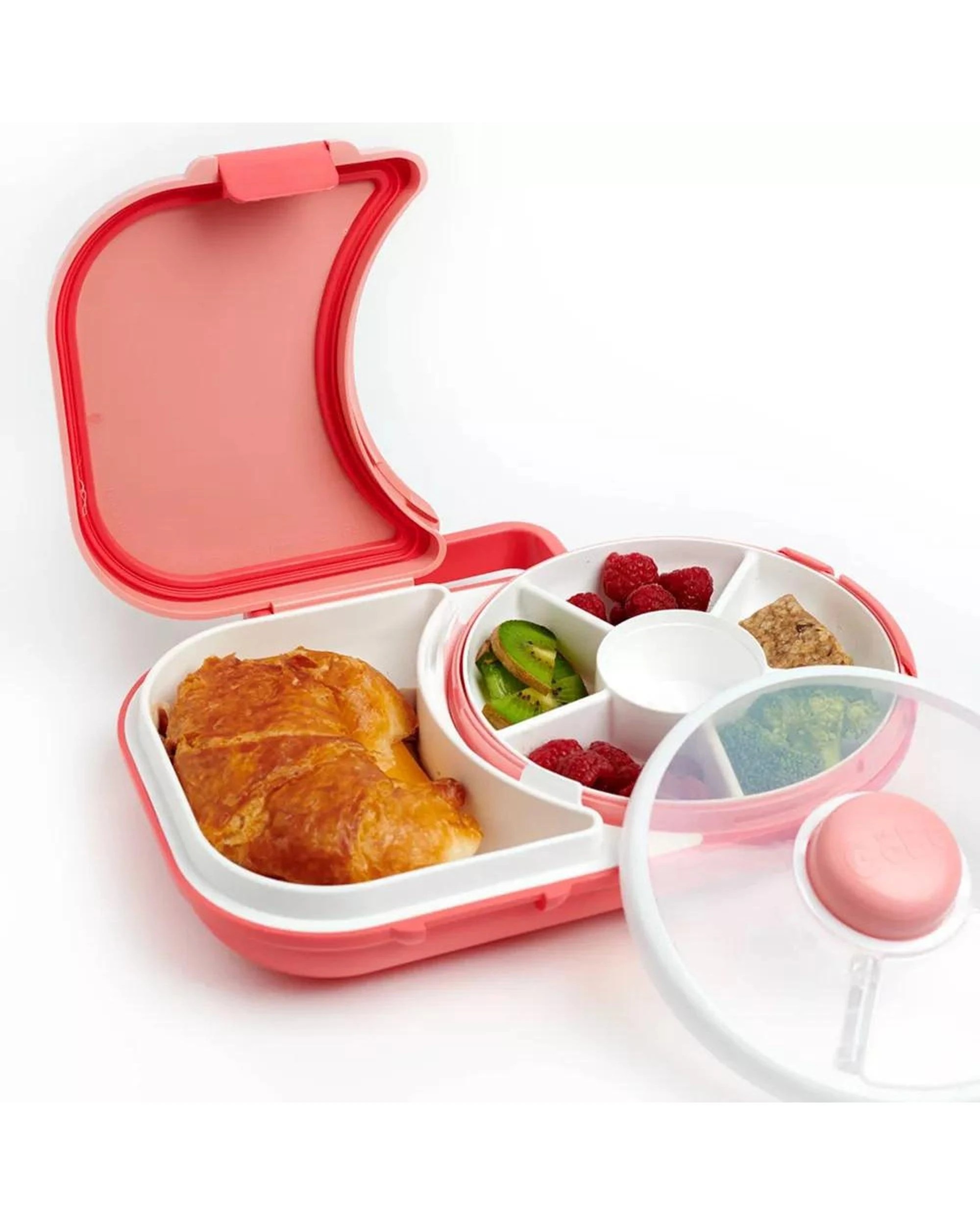 2 GoBe 2in1 Lunchbox With Original Snack Spinner - Pink, 2 of 3