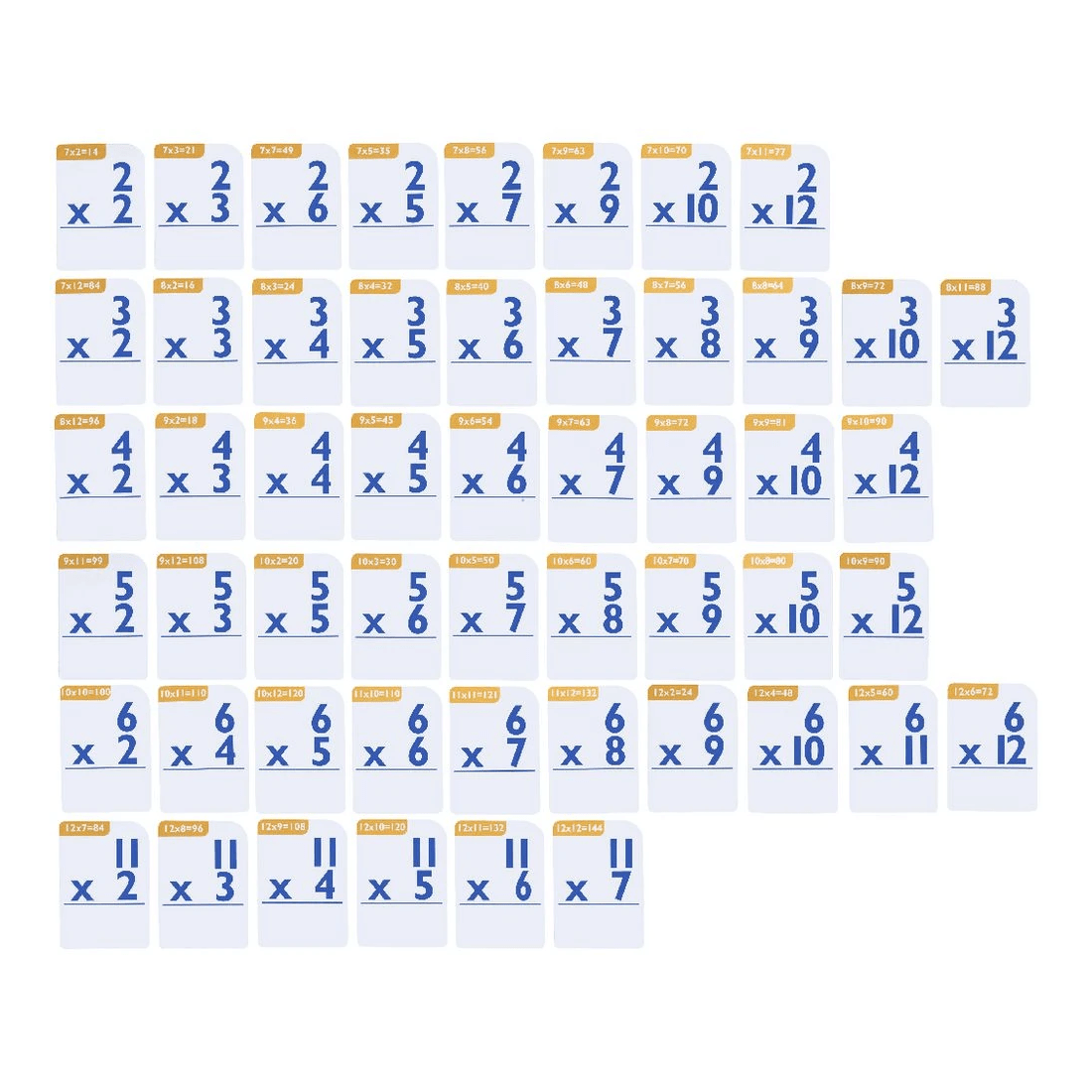 2 Studymate Flashcards 52 Pack Timetables, 2 of 5