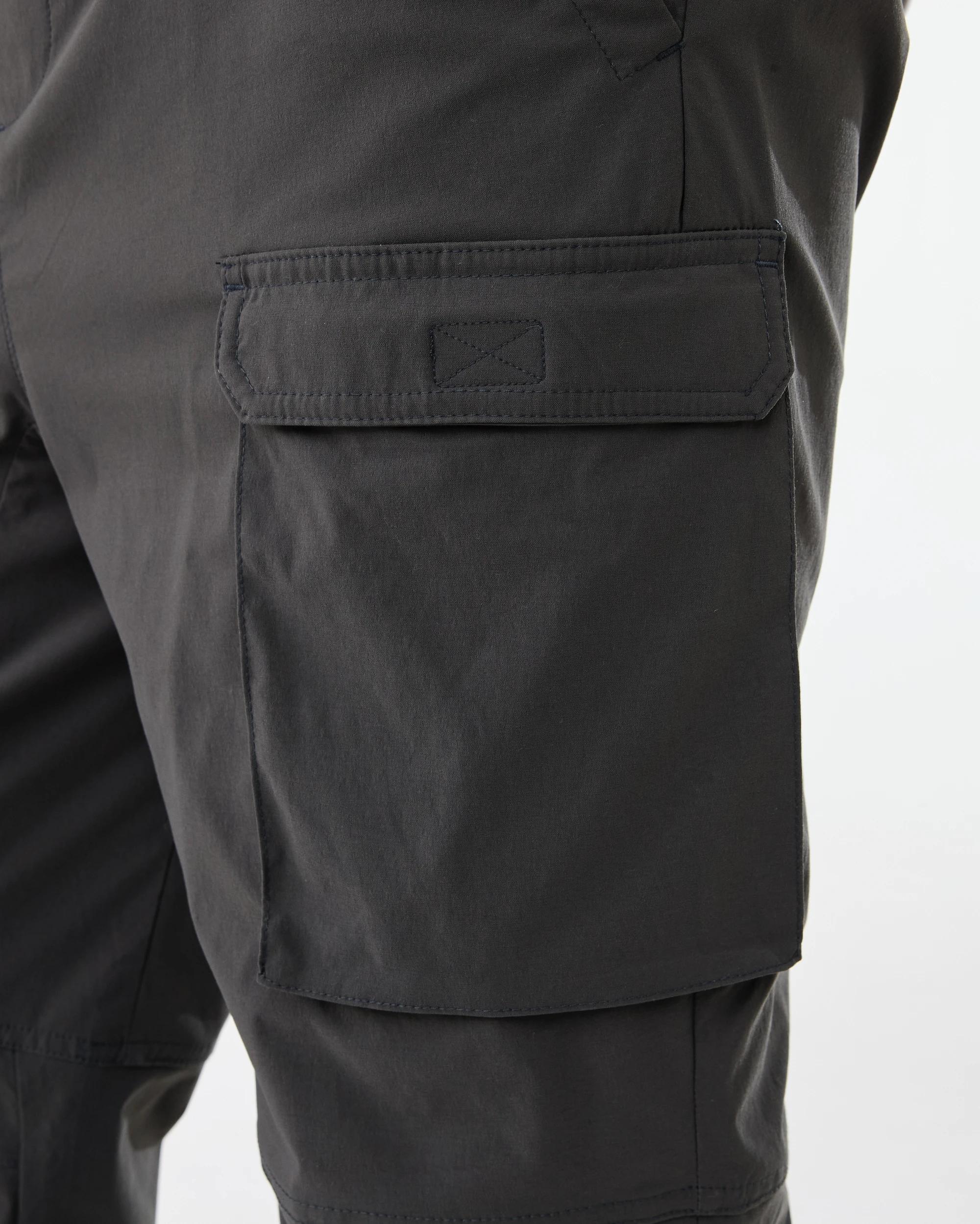 6 Active Mens Woven Cargo Pants Gry Drkish, 6 of 6