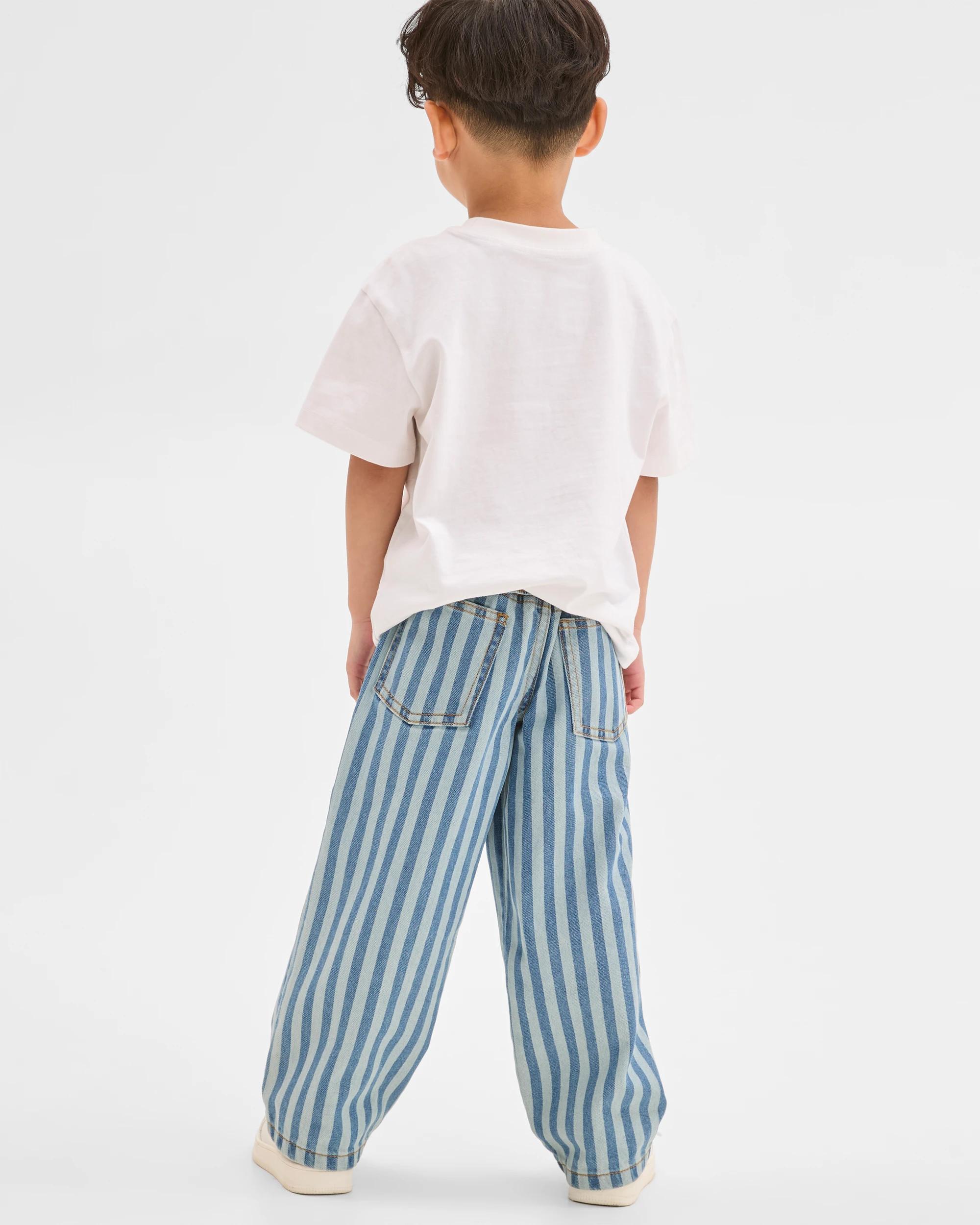 5 Target Kids Wide Leg Denim Jeans STRIPE, 5 of 7