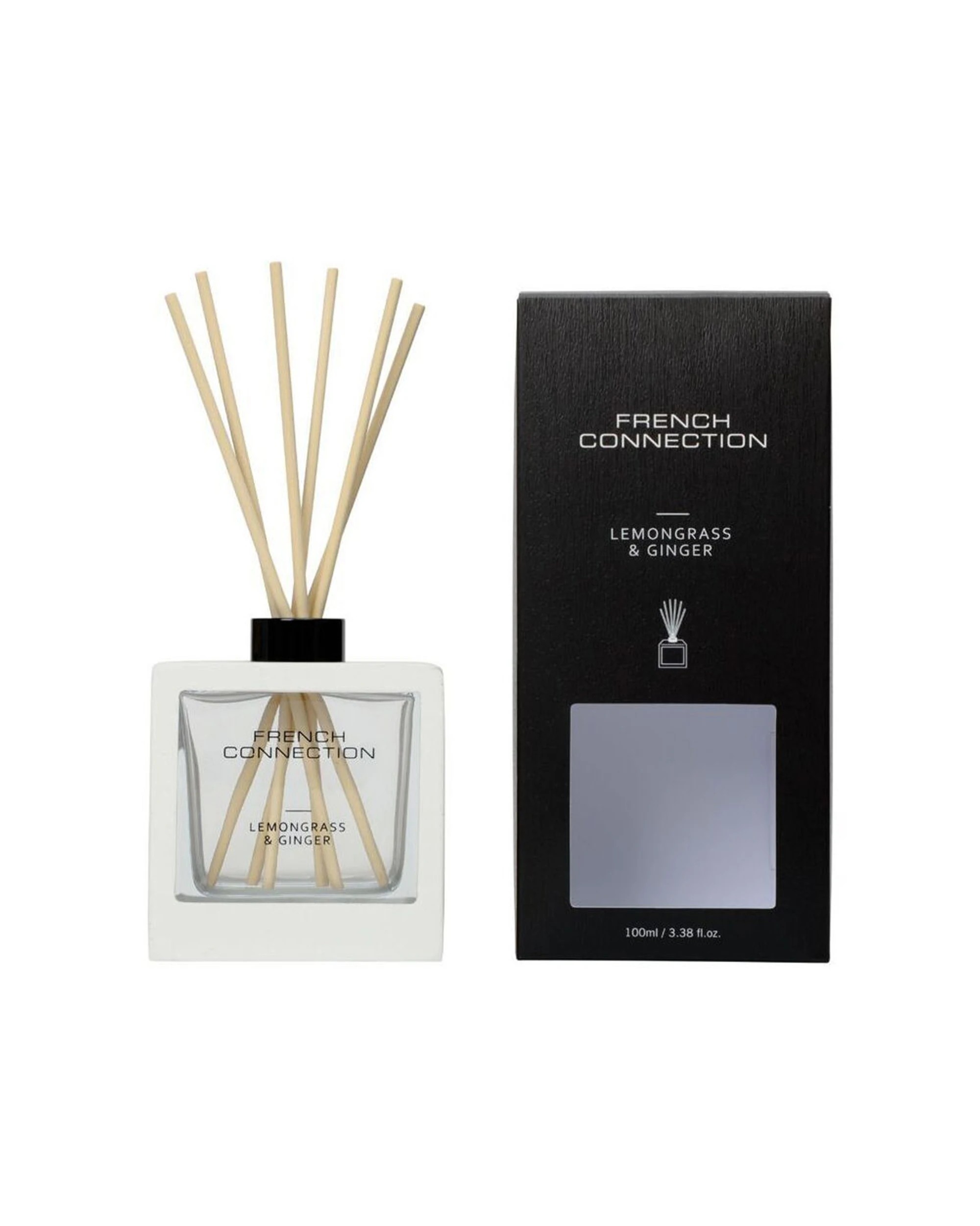 3 French Connection Lemongrass & Ginger Signature Liquid Diffuser 100ml - Multi, 3 of 3
