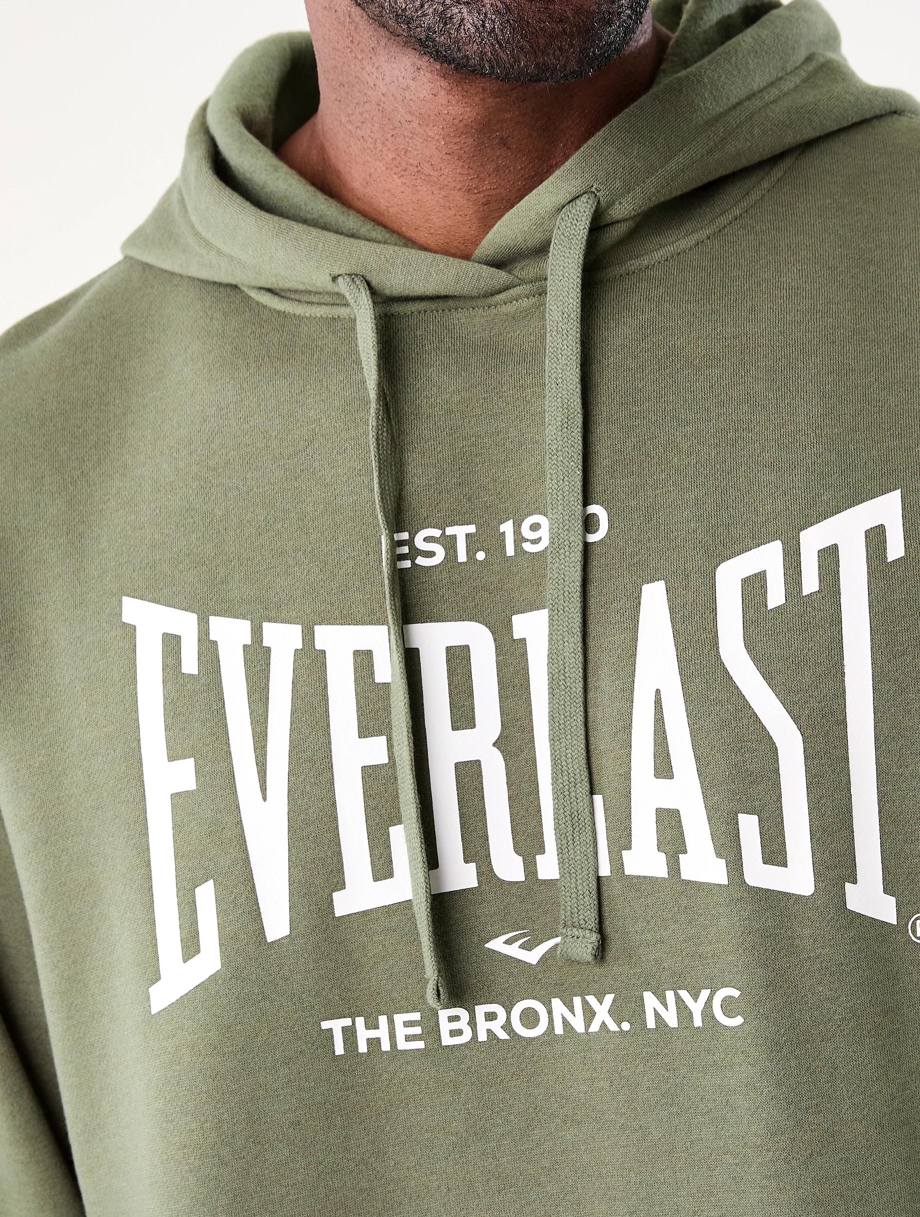 5 Everlast Mens Bronx Hoodie Olive, 5 of 8