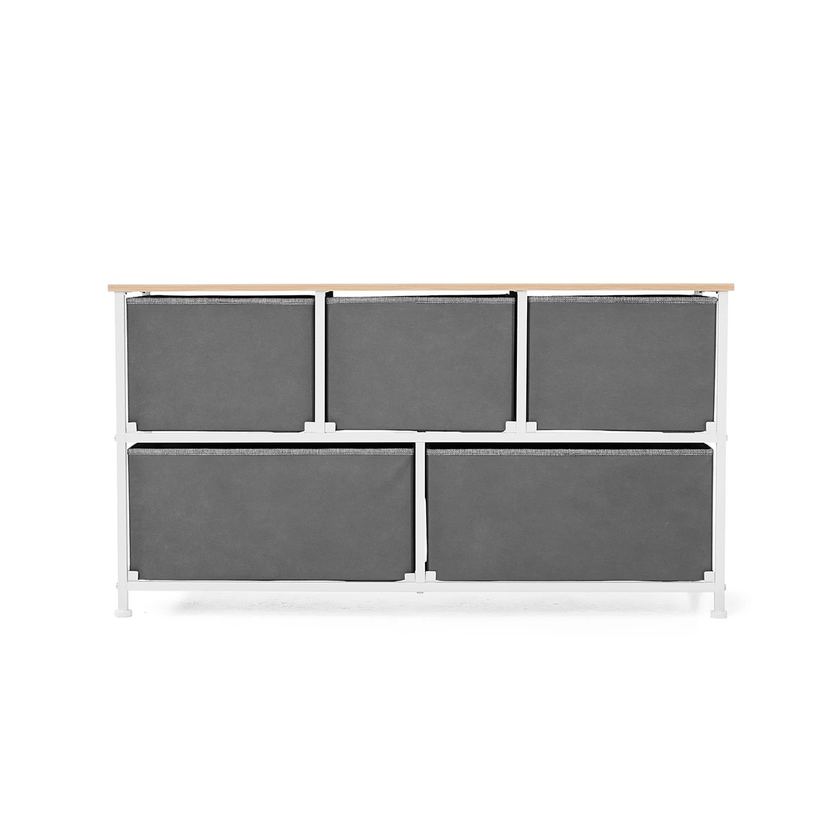 6 5 Drawer Chest - Grey, 6 of 10