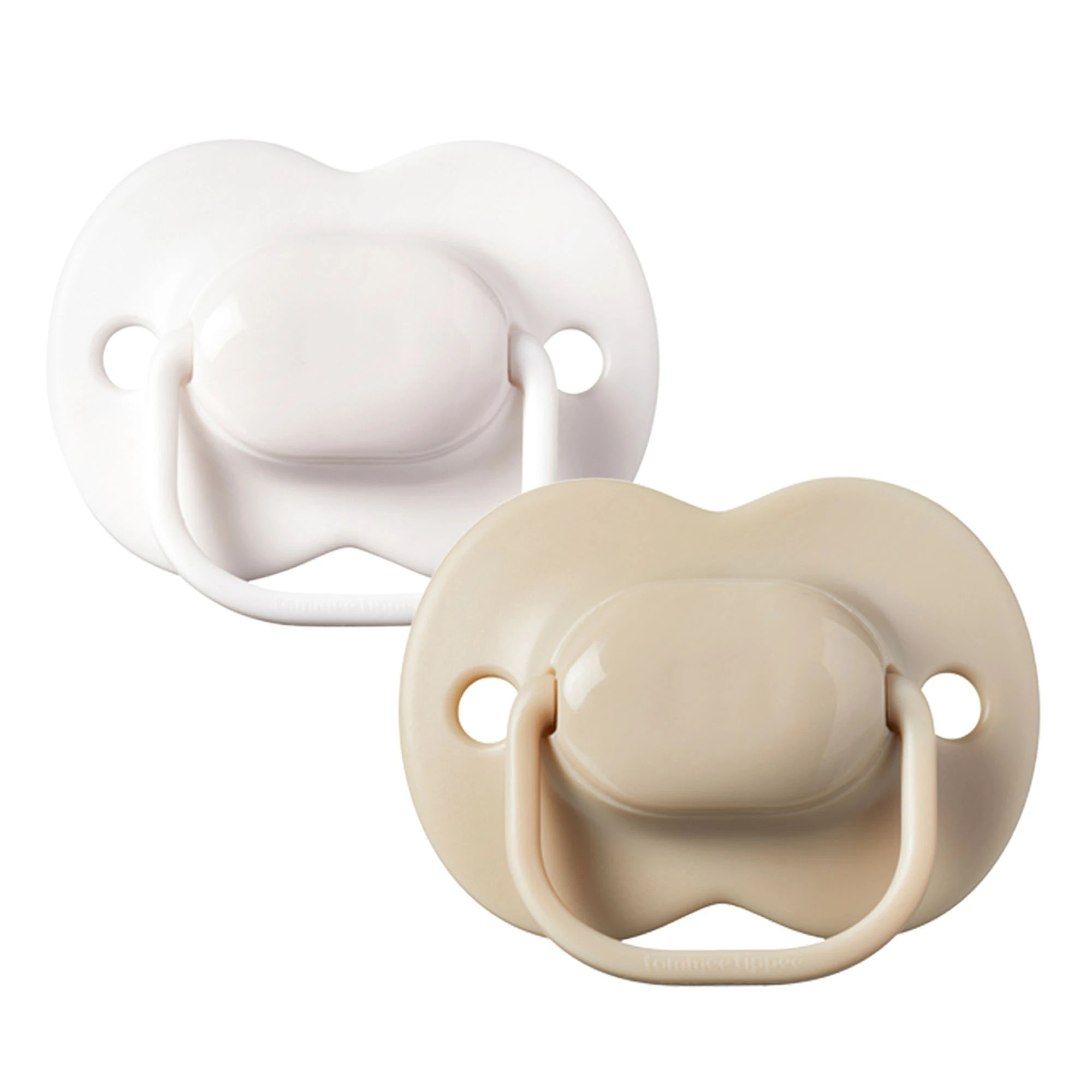 2 2 Pack Tommee Tippee Natural Latex Cherry Soothers - White and Beige, 2 of 7