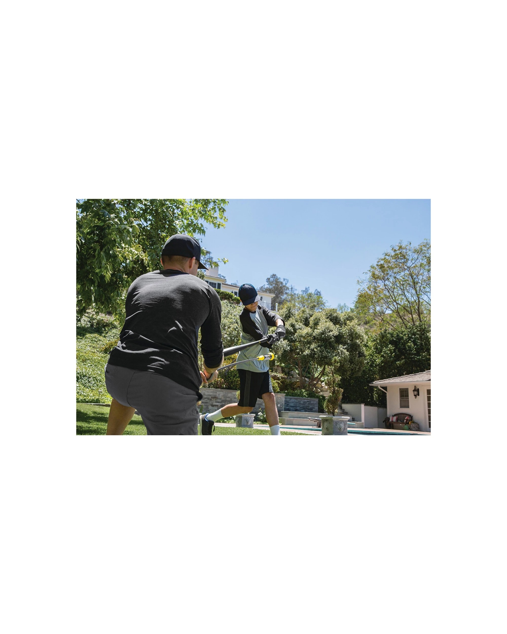 4 Sklz 58 Target Swing Softball Baseball Trainer Batting Practice Training Aid - Black, 4 of 4
