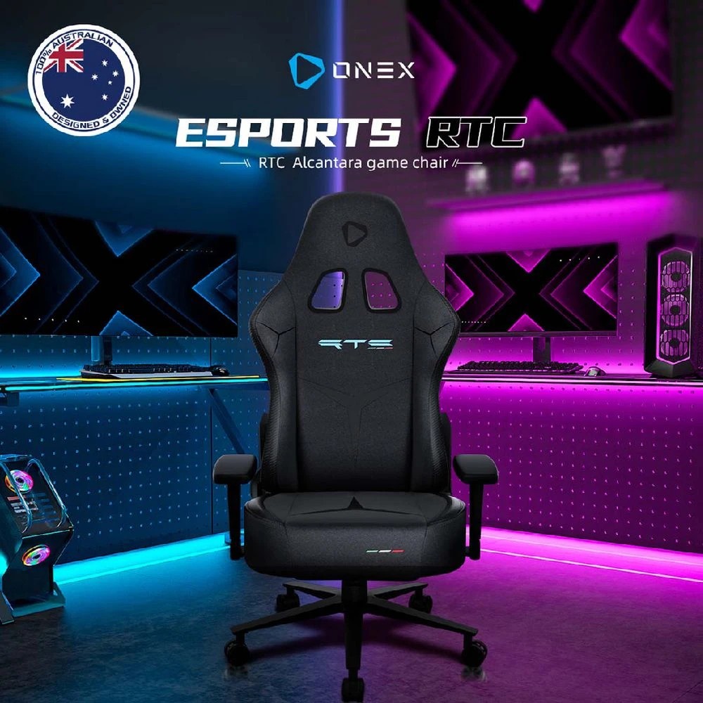7 ONEX RTC Embrace Large Alcantara Premium Gaming Chair Black Gaming Chairs, 7 of 10