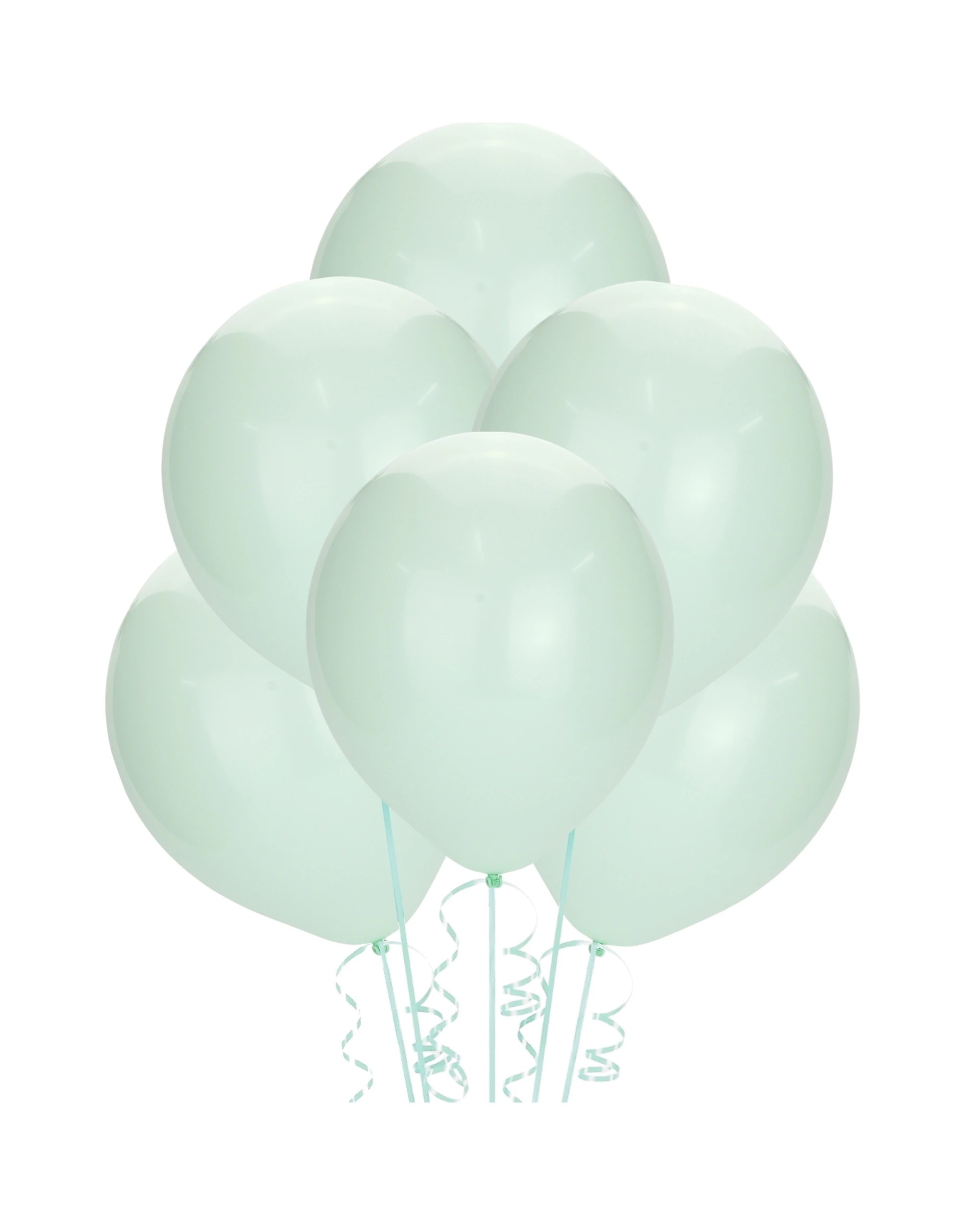 1 Alpen Pastel Macaron Latex Round Balloons 30cm Pack of 25 - Green, 1 of 1