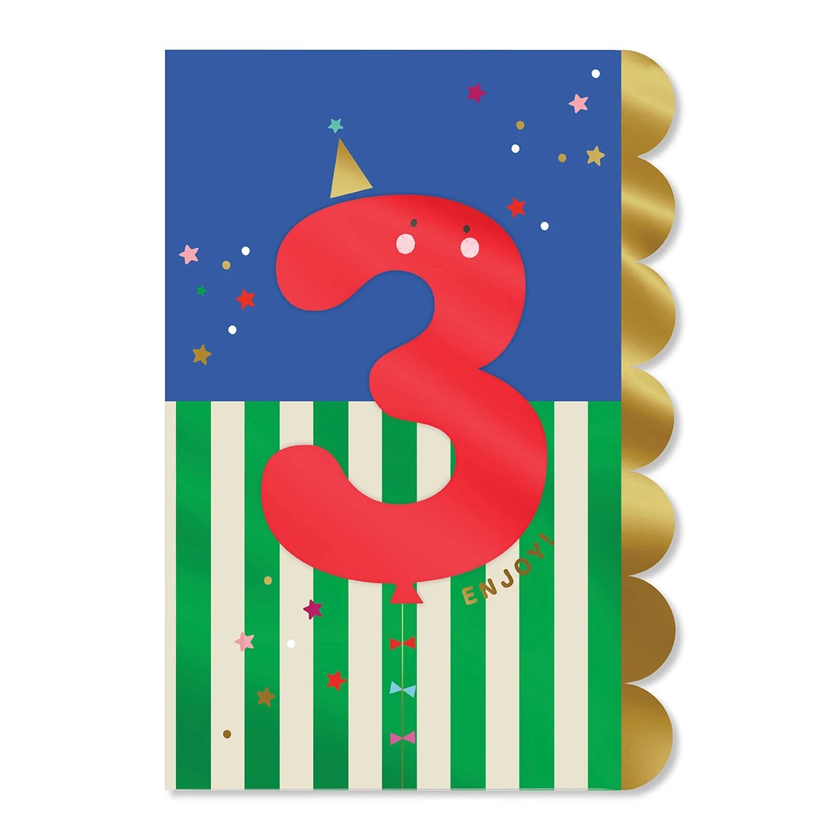 3 Hallmark 3rd Birthday Card - Balloon, 3 of 3