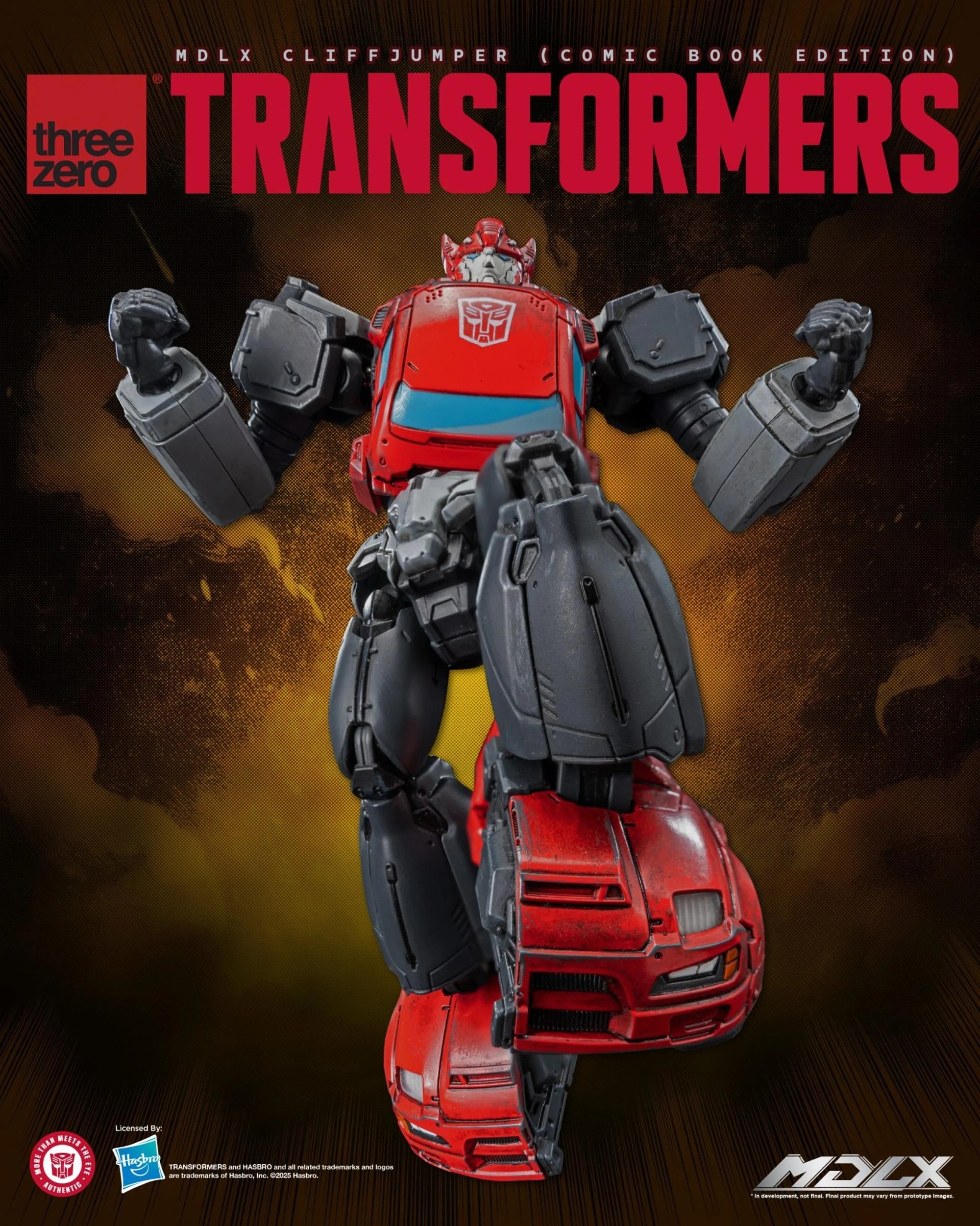 9 Threezero Transformers Cliffjumper - Comic Book Edition -  MDLX Collectable Action Figure, 9 of 9