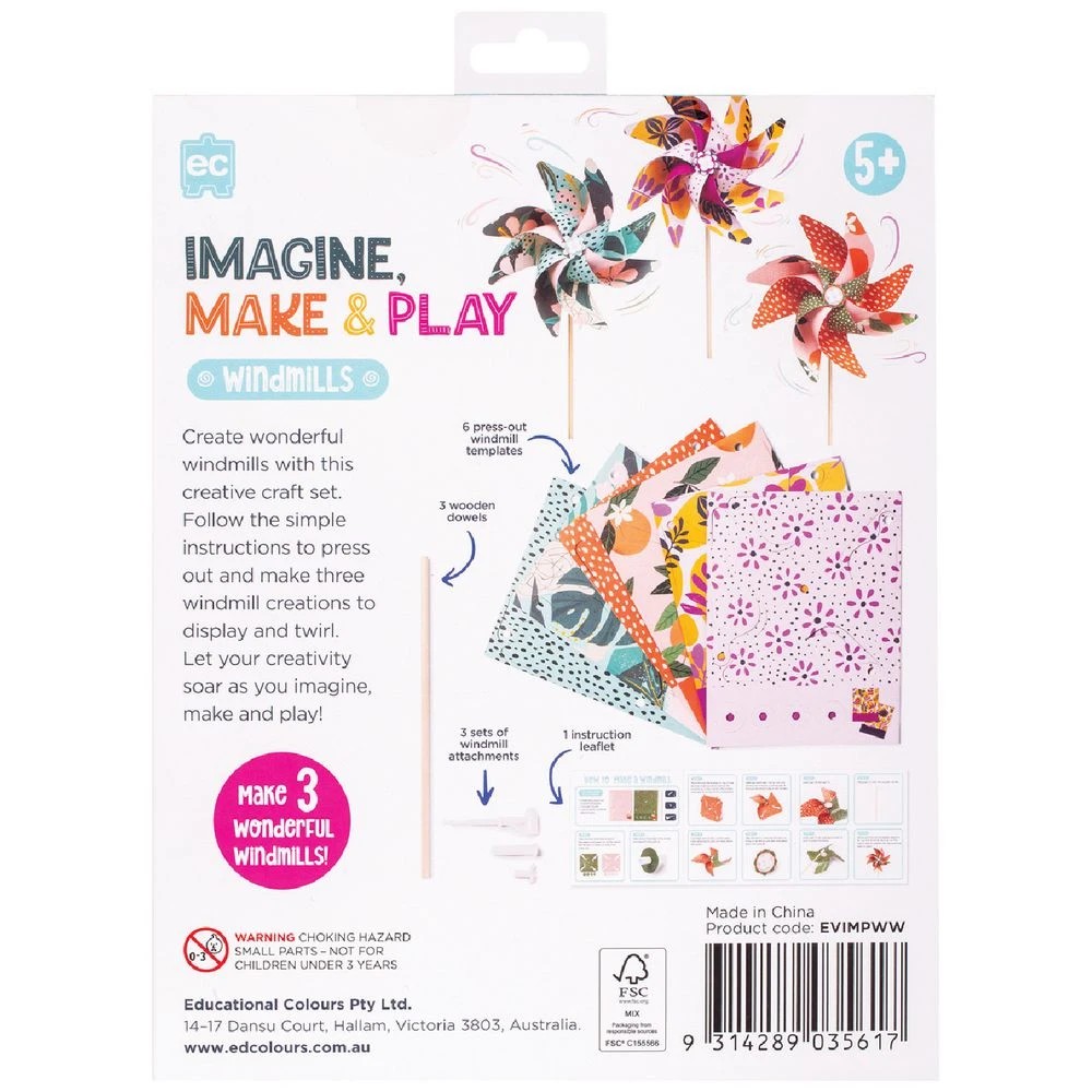 3 Imagine, Make & Play Wonderful Windmills, 3 of 3