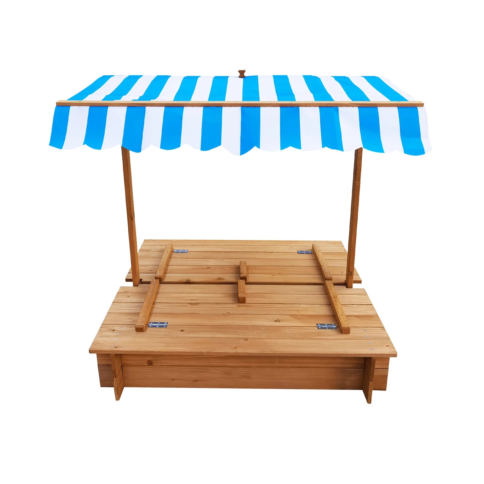 9 Mazam Kids Sandpit Outdoor Toys Wooden Sandbox Beach Play Box Children Canopy
 - multi, 9 of 10