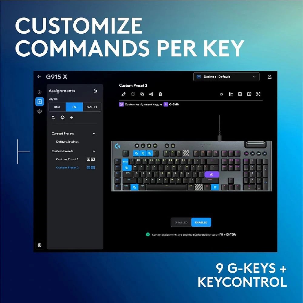 8 Logitech G915 X Wired Gaming Keyboard Black, 8 of 8