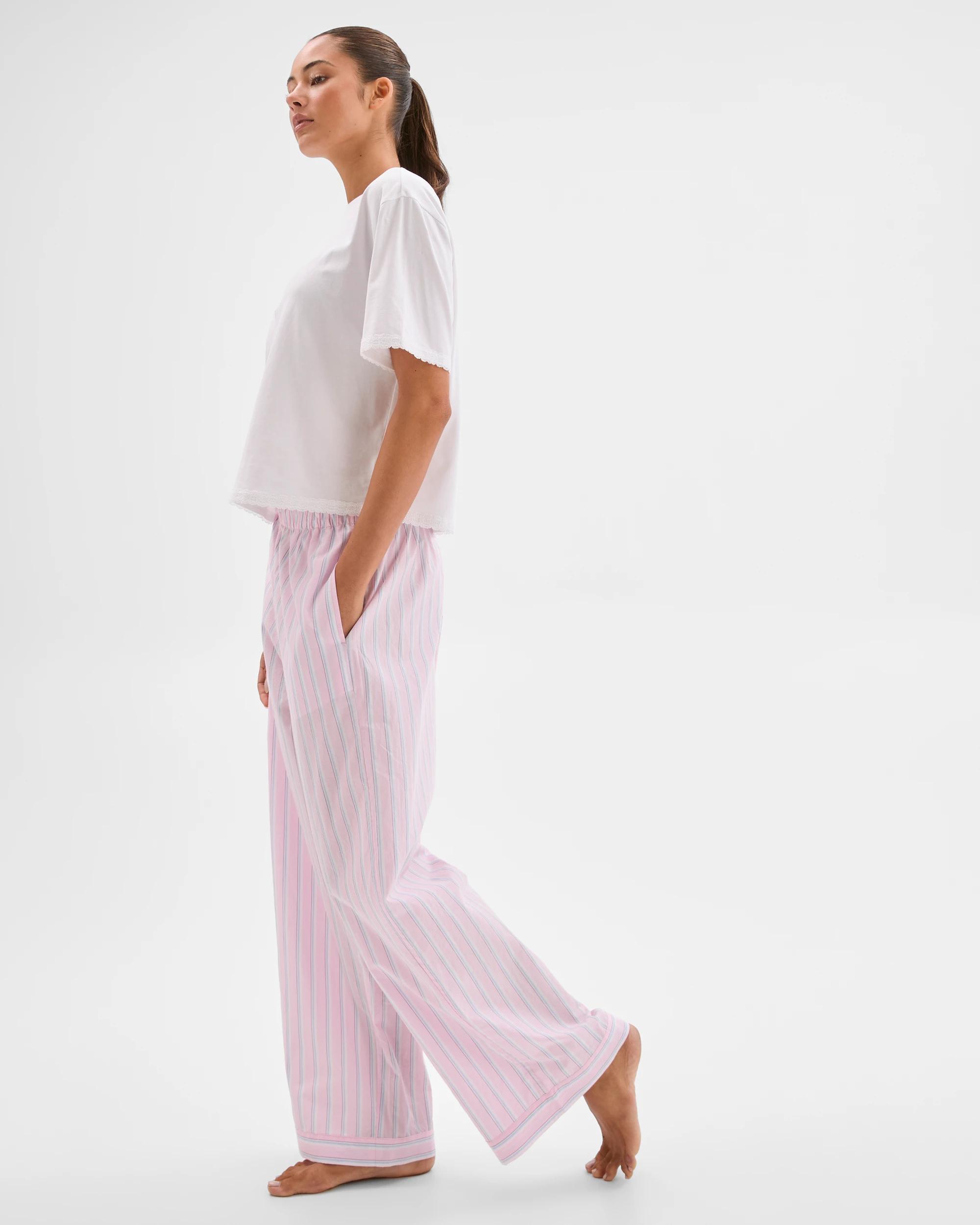 5 Lily Loves Australian Cotton Sleep Pants PINK STRIPE, 5 of 7