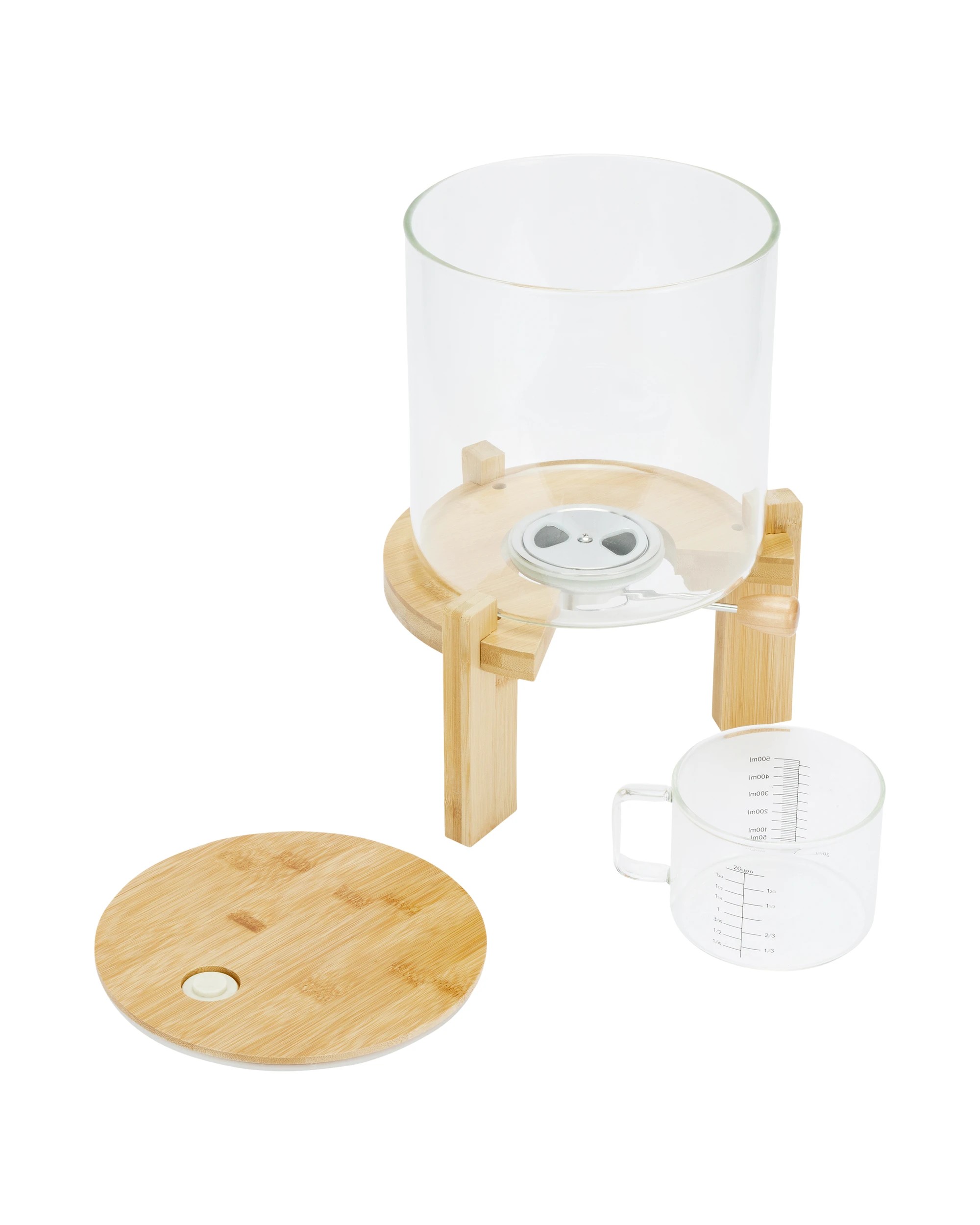 3 Glass Grain Dispenser, 3 of 6