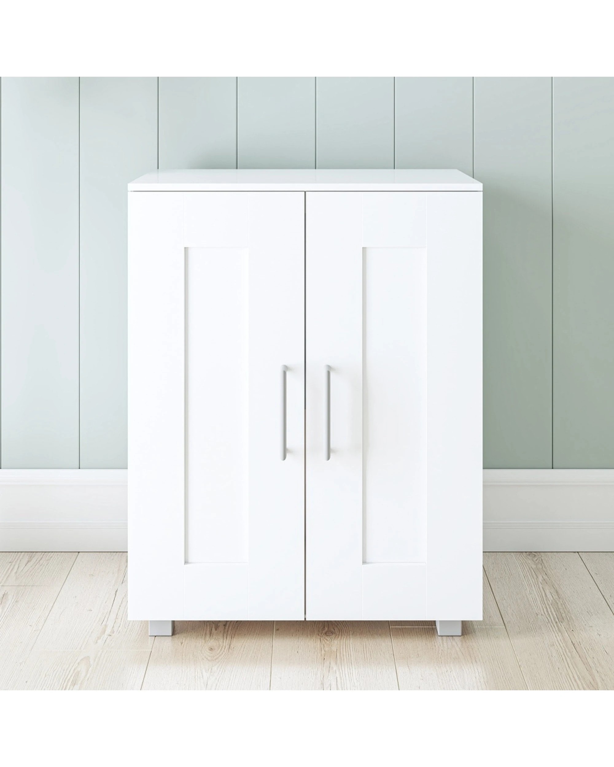 2 Alpine Bay Montreal Cupboard 2 Door Low Multipurpose Storage Unit - White, 2 of 4