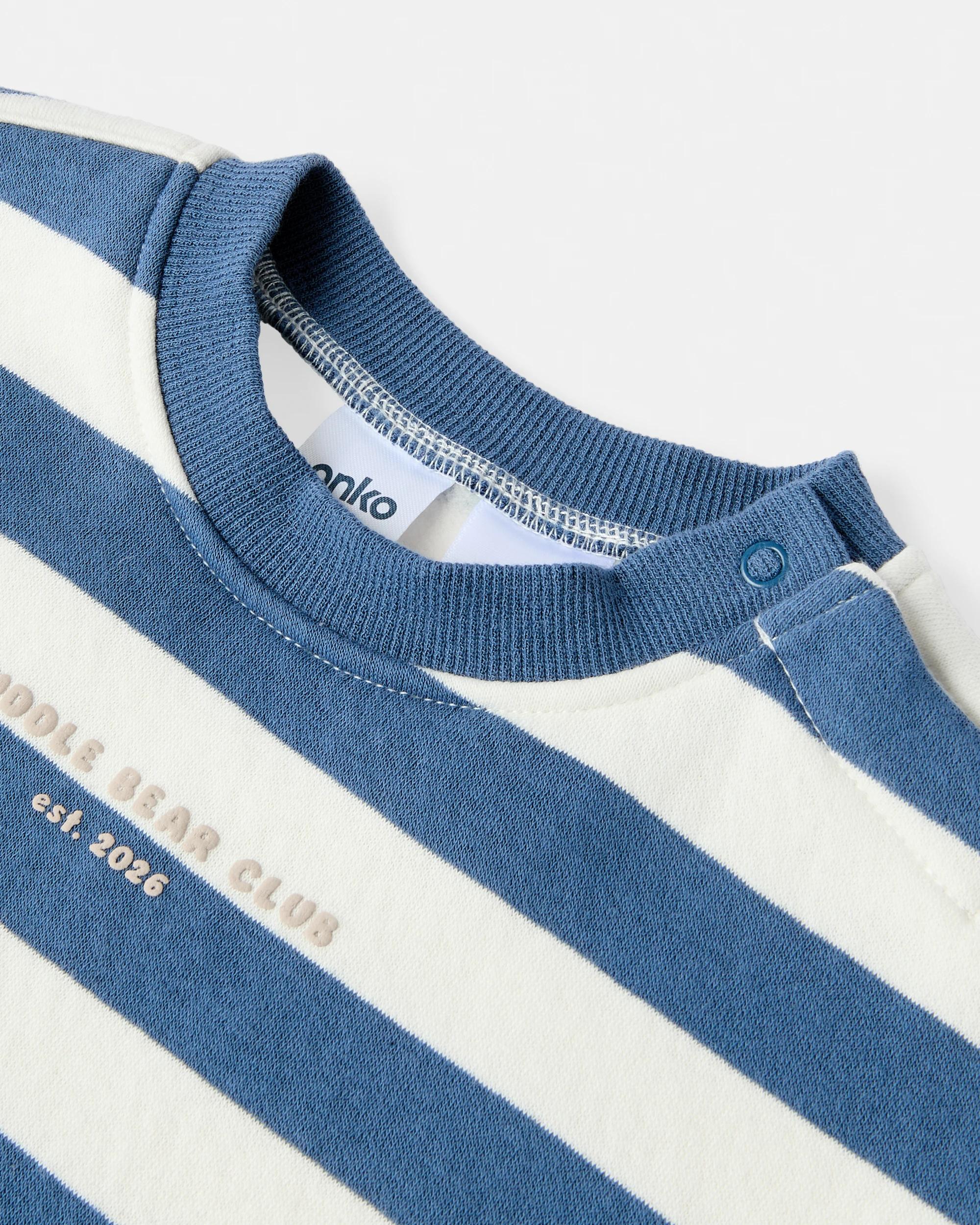 3 Stripe Fleece Coverall Cddle Club, 3 of 3