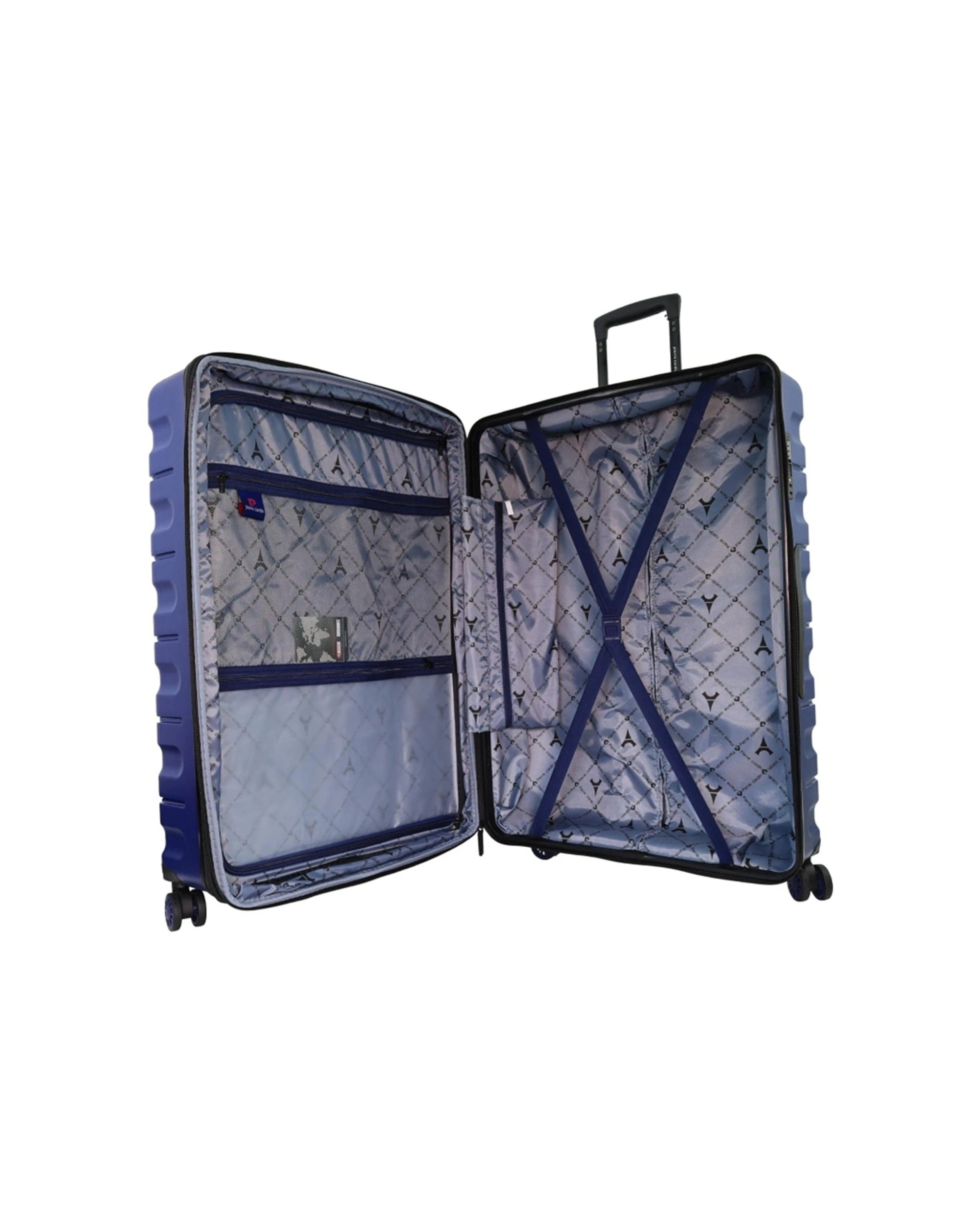 2 Pierre Cardin 4 Wheel Large Hard-Shell Suitcase Travel Luggage 80cm - Blue, 2 of 3