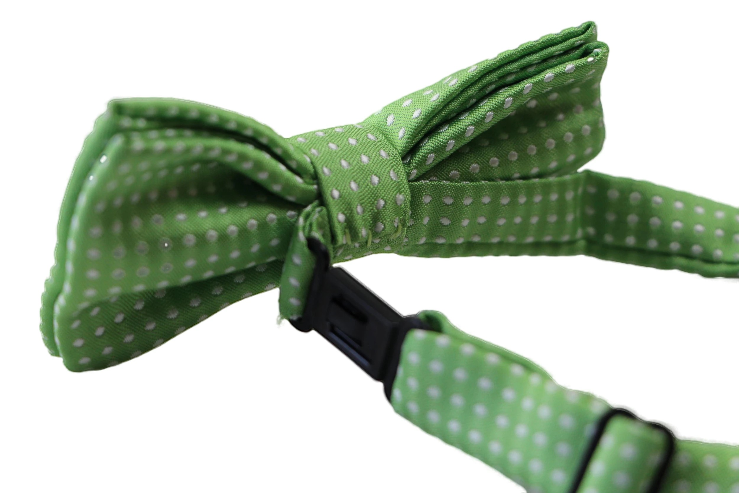 3 Zasel Boys Light Green Bow Tie With White Polka Dots - Multi, 3 of 4