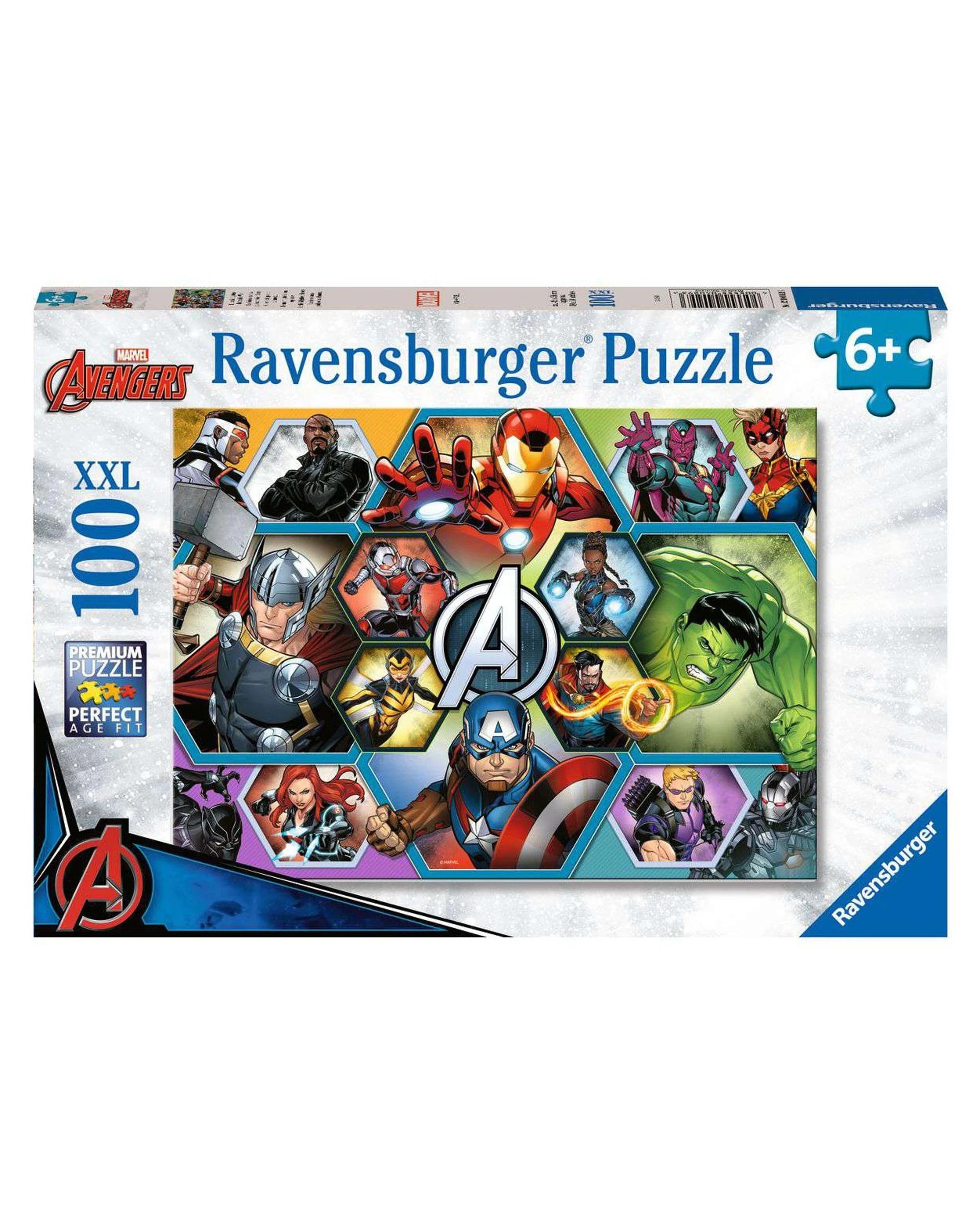 1 Ravensburger Marvel Avengers 100 XXL Piece Jigsaw Puzzle, 1 of 2