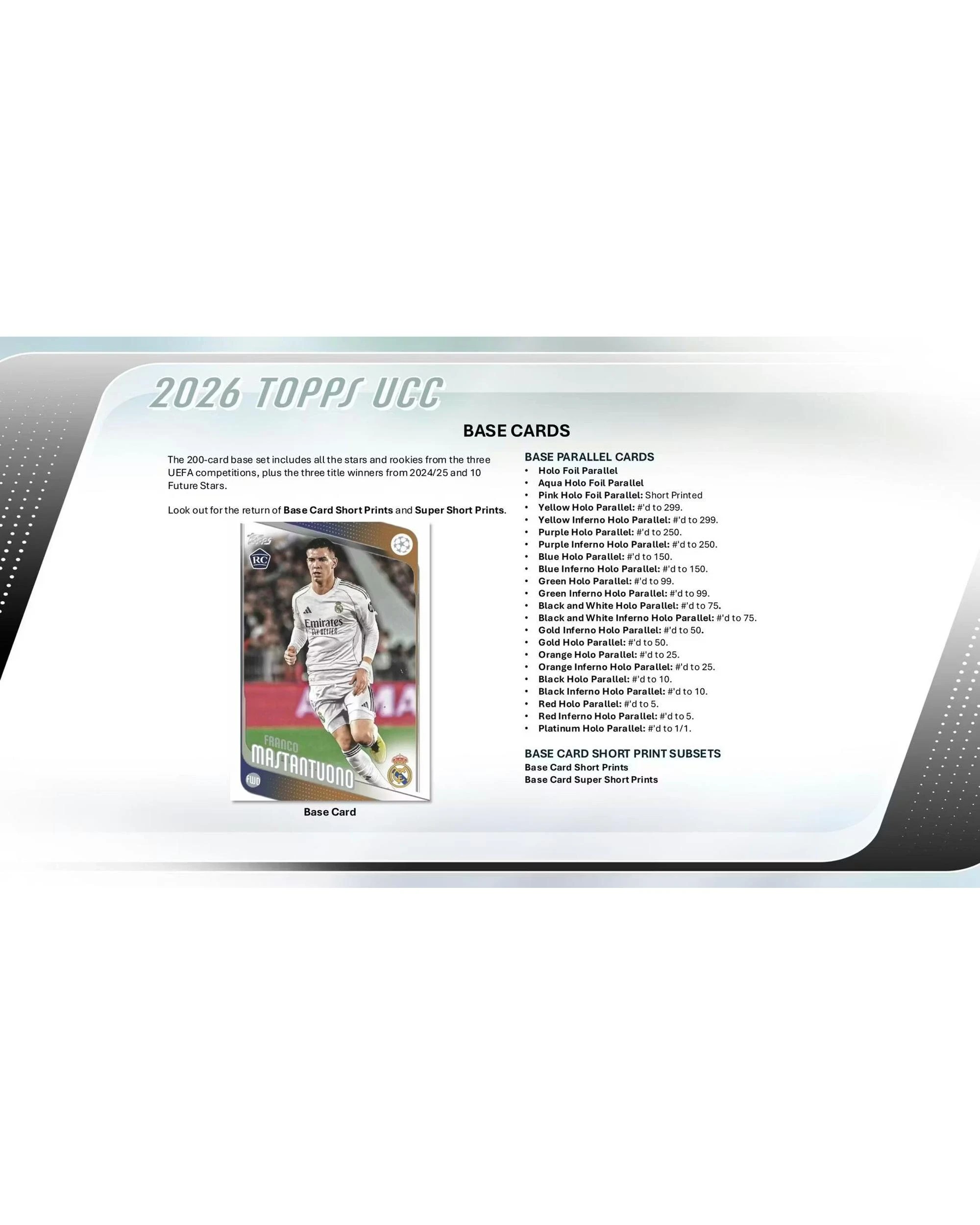 5 Topps 2025/2026 UEFA Club Competitions Soccer Blaster Box, 5 of 10