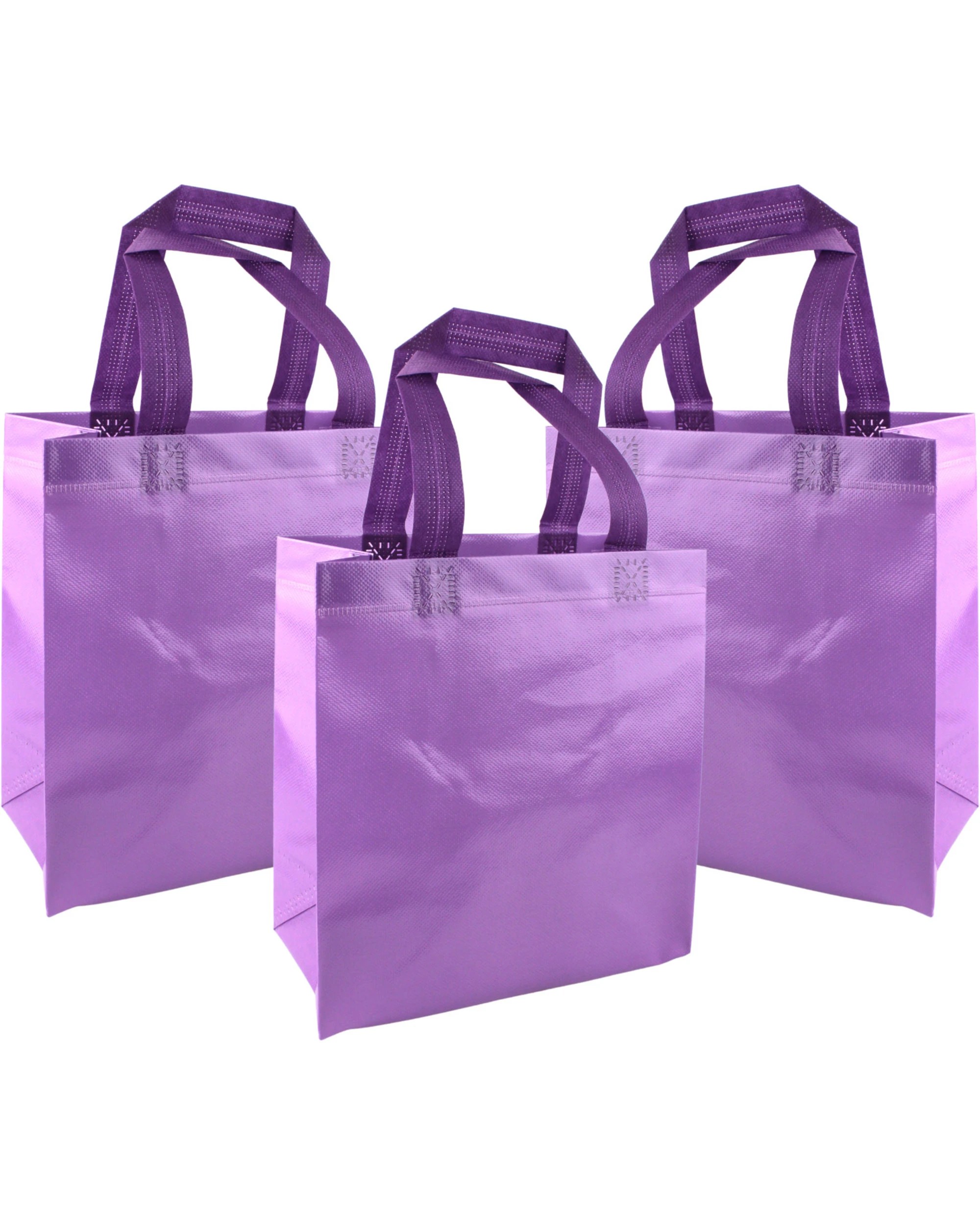 1 Party Maker Party Tote Bags Pack of 12 - Purple, 1 of 3