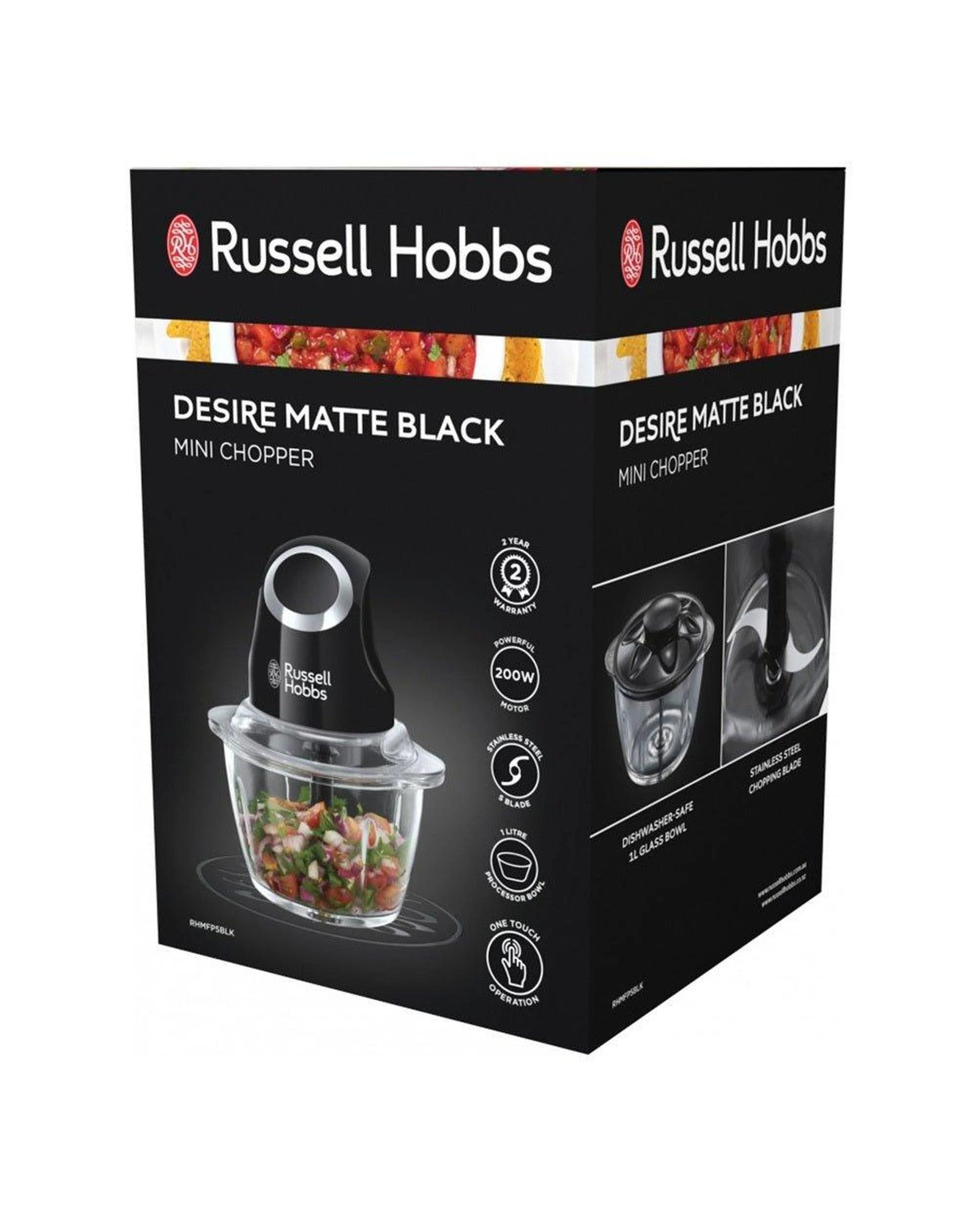 6 Russell Hobbs Desire Chopper - Matte Black, 6 of 6