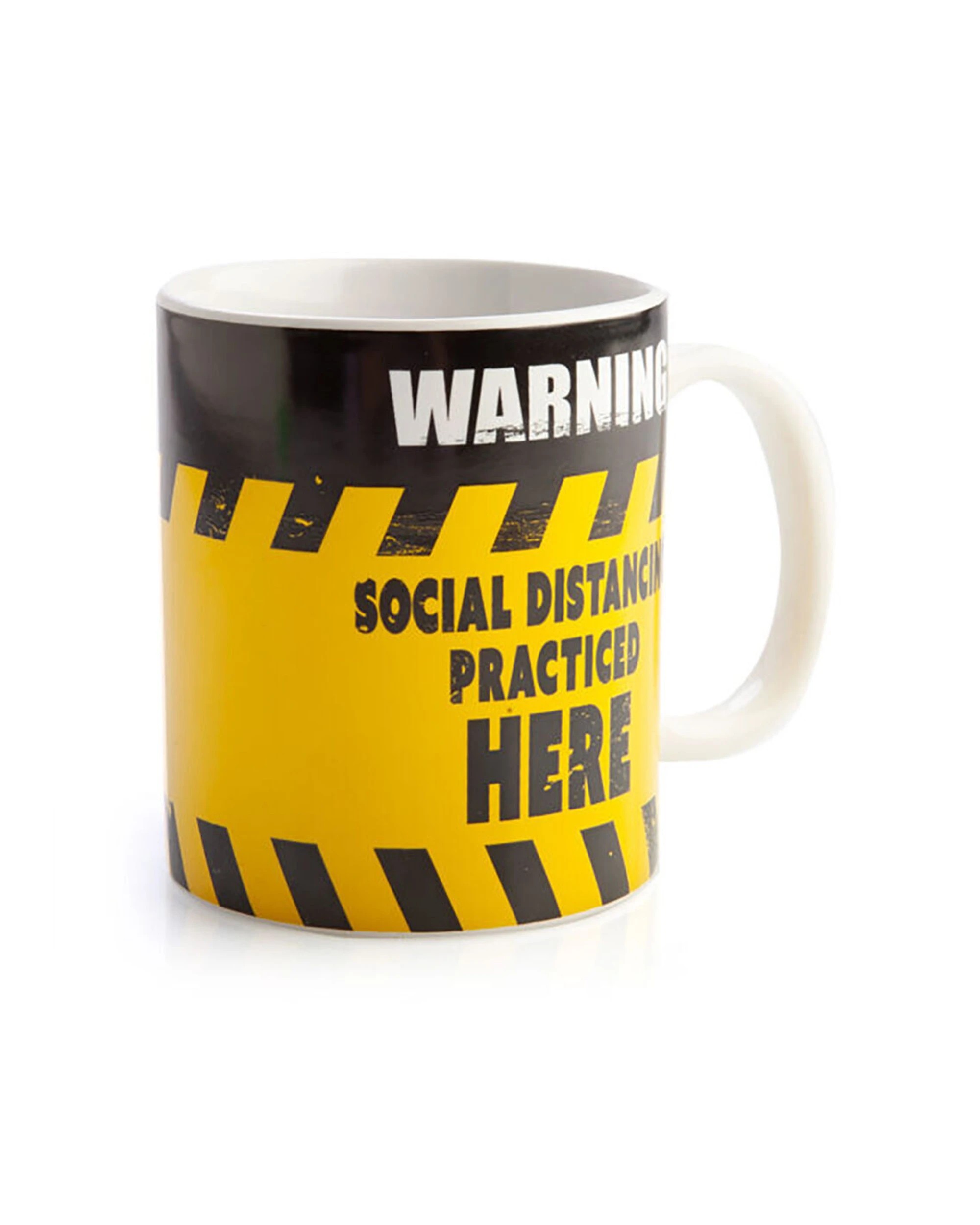 4 MDI 6pk Ceramic Coffee Mug Drinkware Set Social Distance Practice 115x95mm - Pattern, 4 of 6