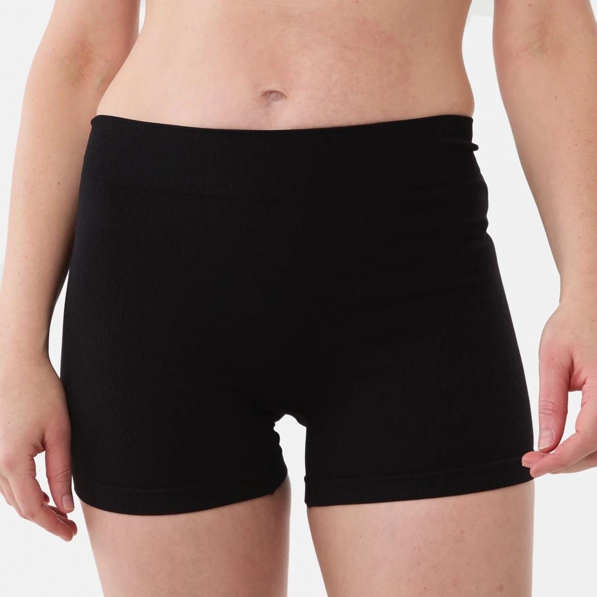 4 3 Pack Rib Shorties BLACK, GREY MARLE, BLACK, 4 of 7
