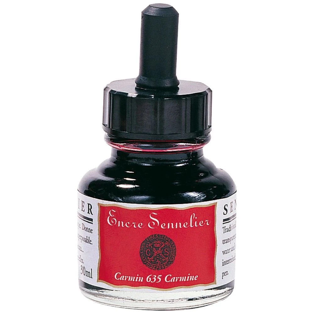 1 Sennelier Encre Drawing Ink 30mL Carmine, 1 of 2