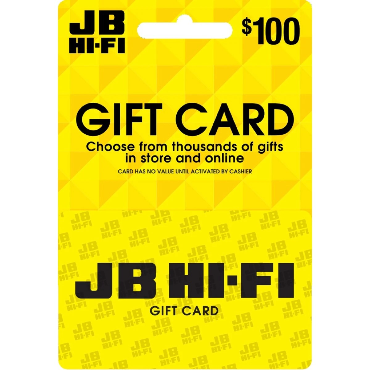 1 JB Hi-Fi $100 Gift Card