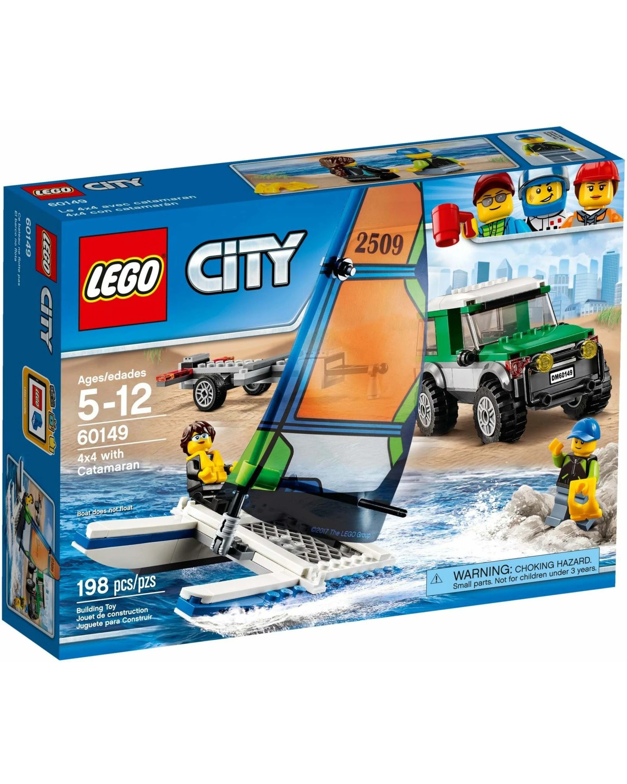 1 LEGO 60149 City Great Vehicles 4x4 with Catamaran, 1 of 5