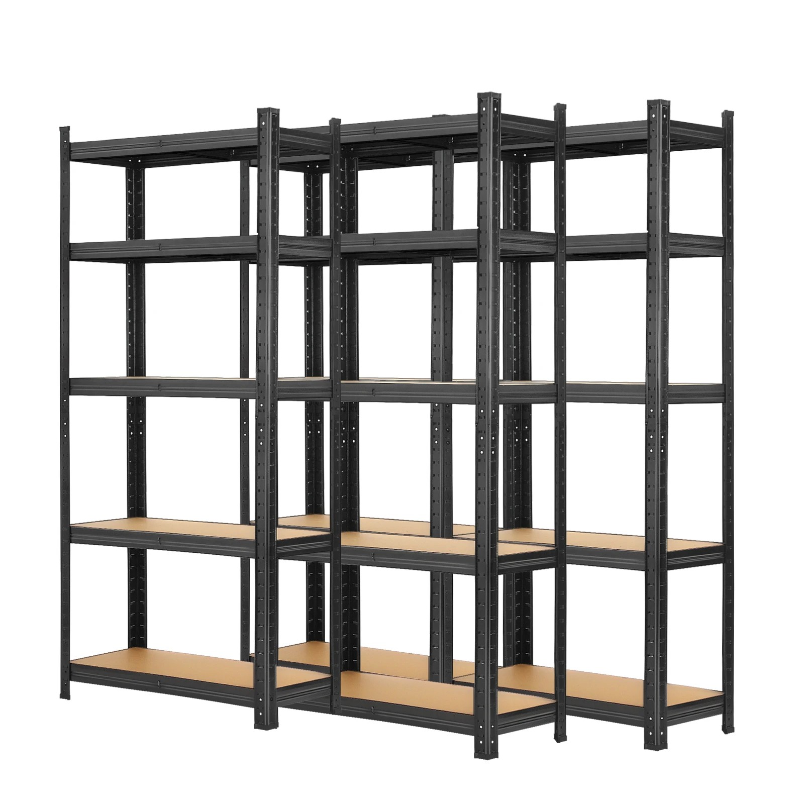 1 Sharptoo 4x1.5m Garage Shelving Shelves Warehouse Storage Rack Pallet Racking - Black, 1 of 6
