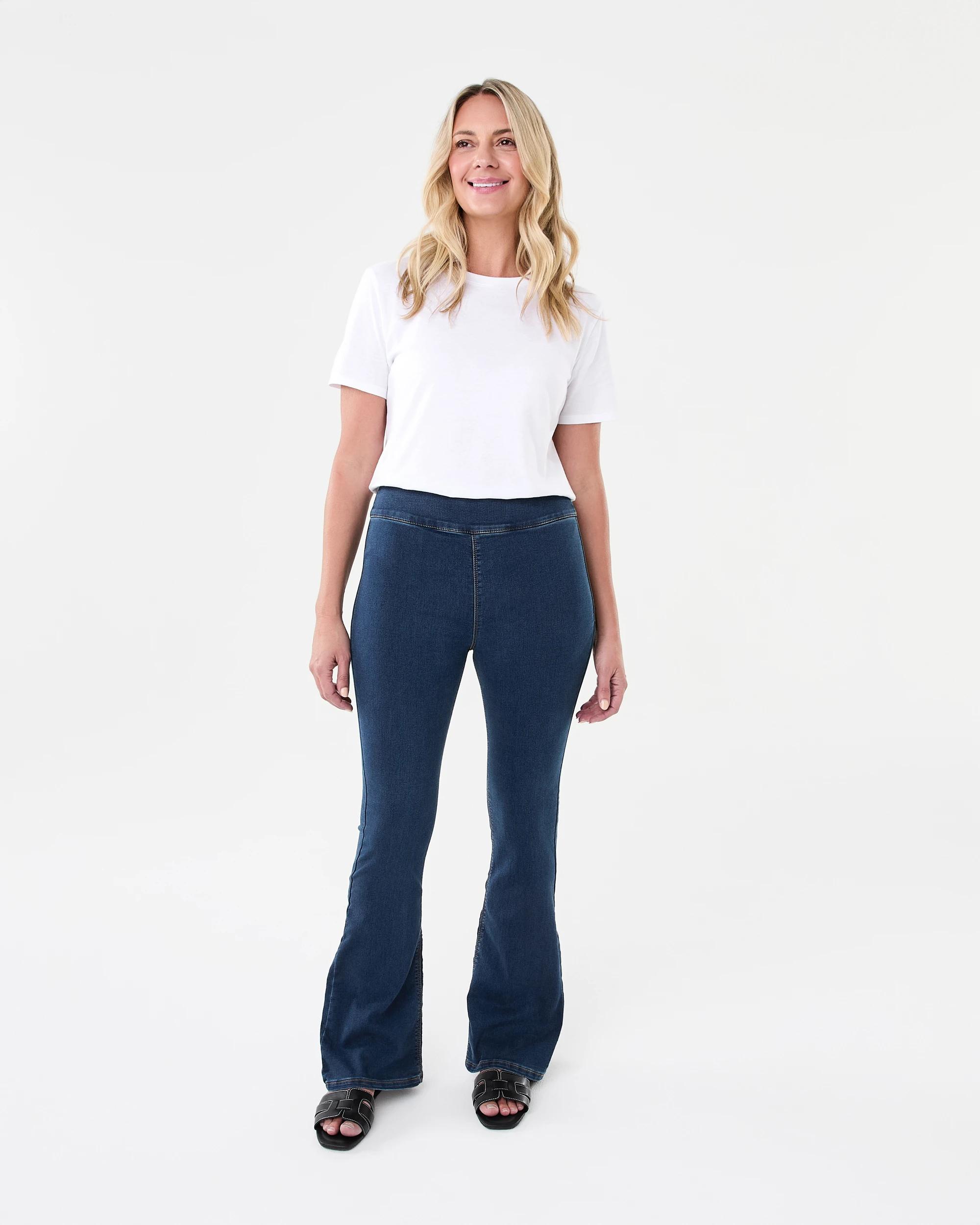 7 Flare Denim Jeggings DARK WASH, 7 of 7