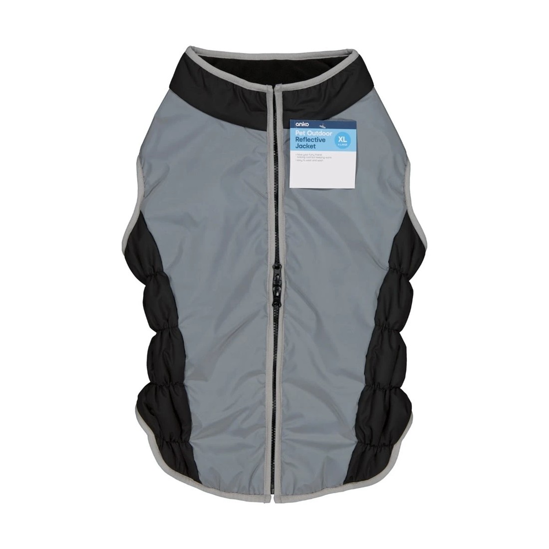 10 Pet Outdoor Reflective Jacket - Extra Large, Black, 10 of 10